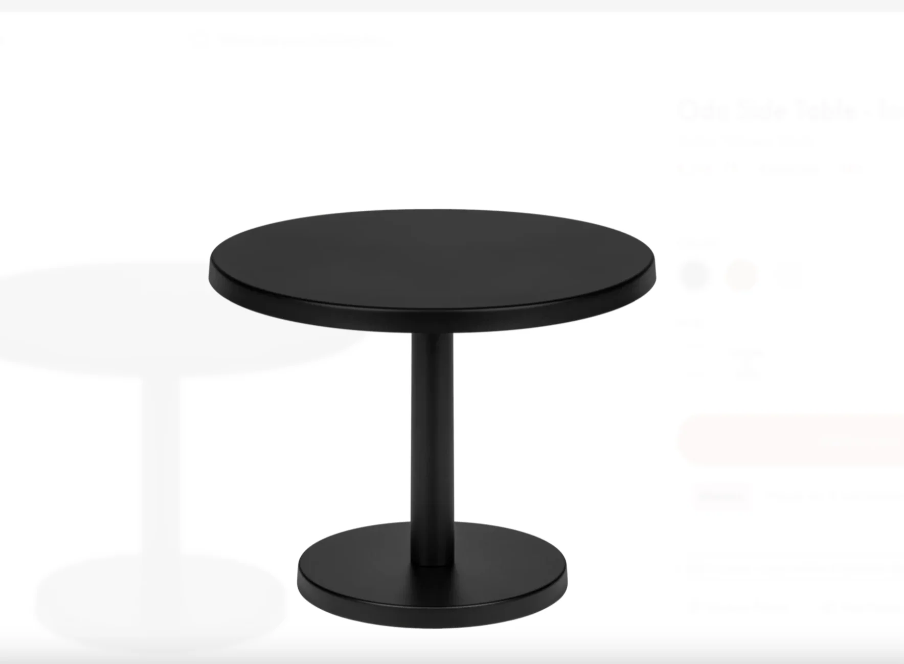 Table D'Appoint Odo - Petit - Noir Volcan - Image 2