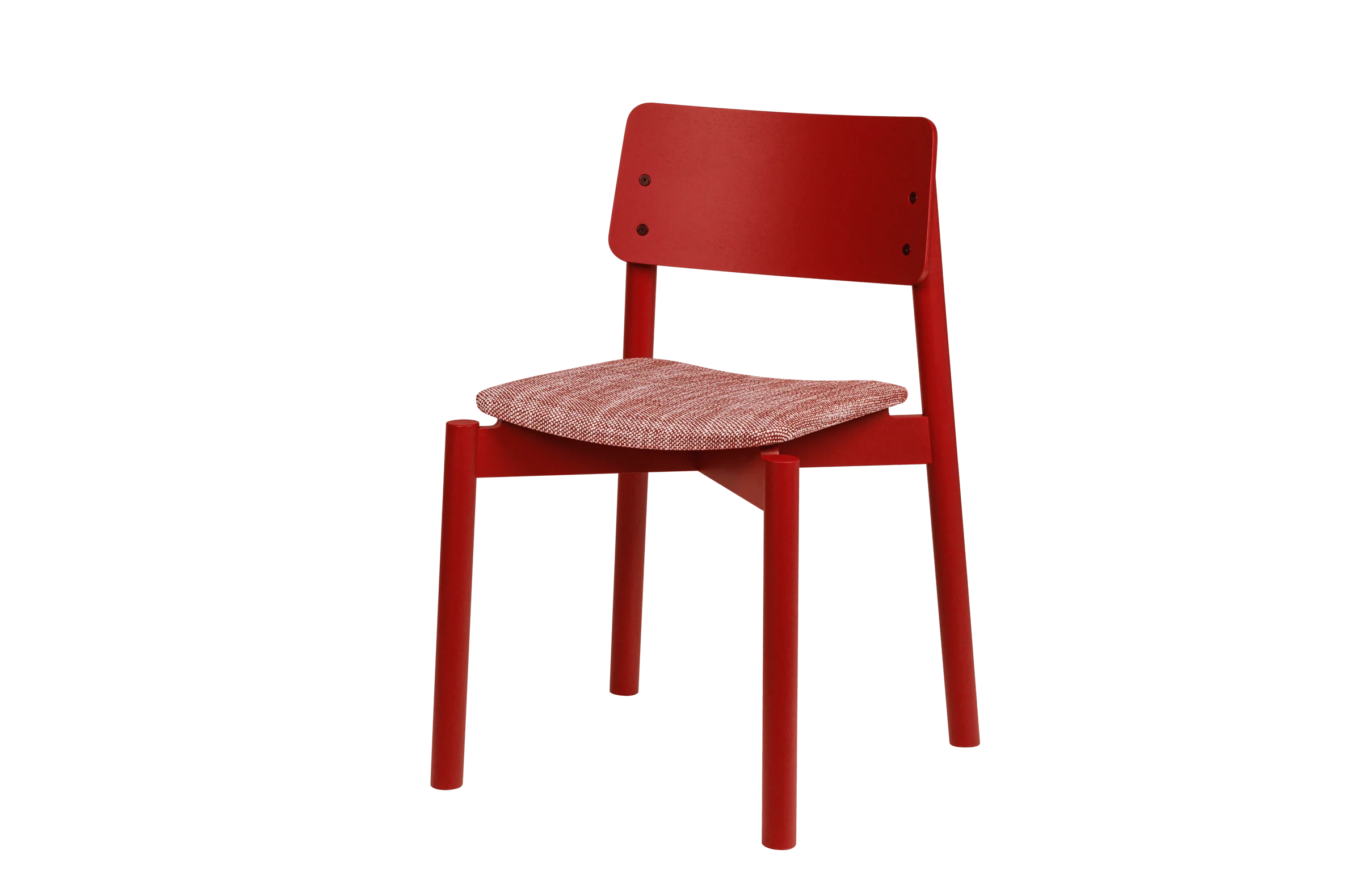 Chaise Wem Rembourrée - Maroon Red - Image 2