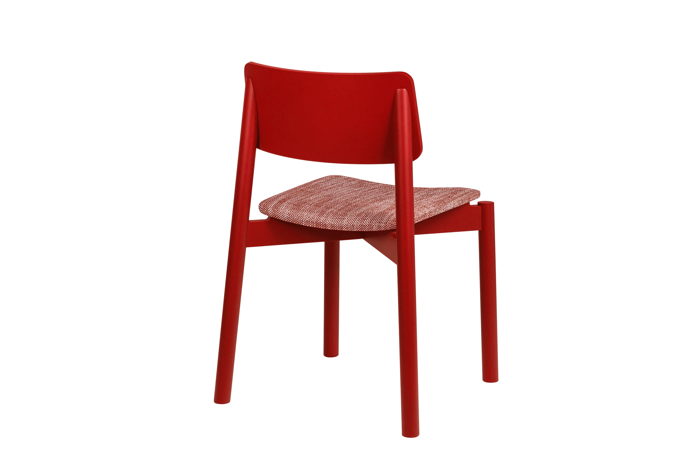 Chaise Wem Rembourrée - Maroon Red - Image 3