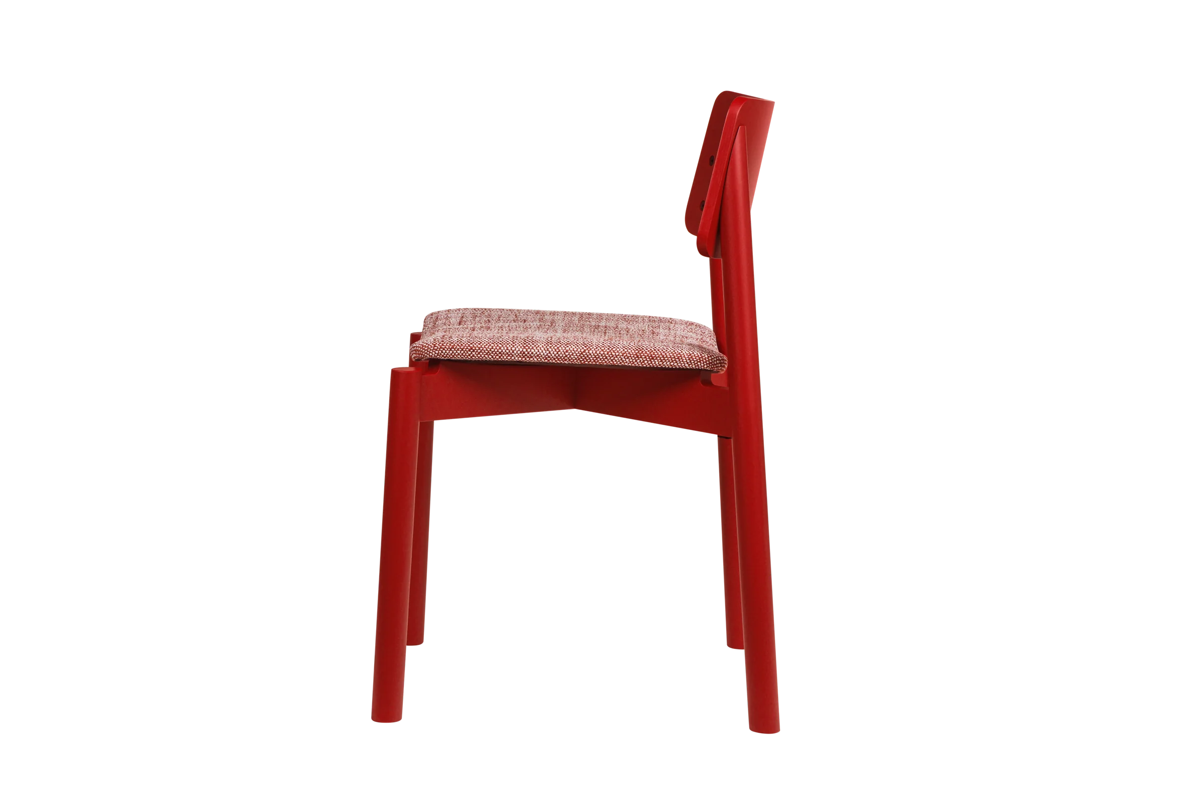Chaise Wem Rembourrée - Maroon Red - Image 4