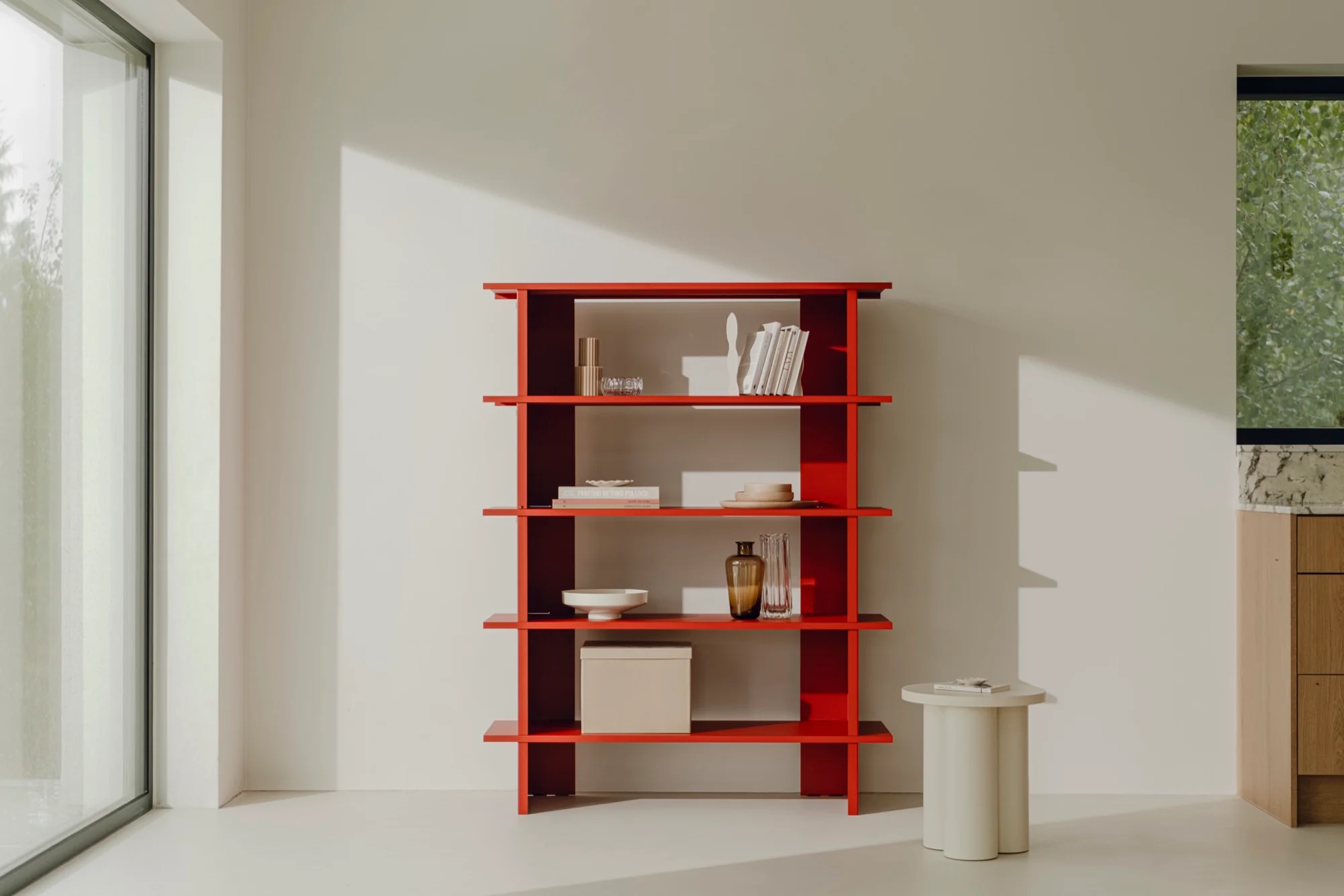 Bibliothèque Hes - Tomato Red - Image 2
