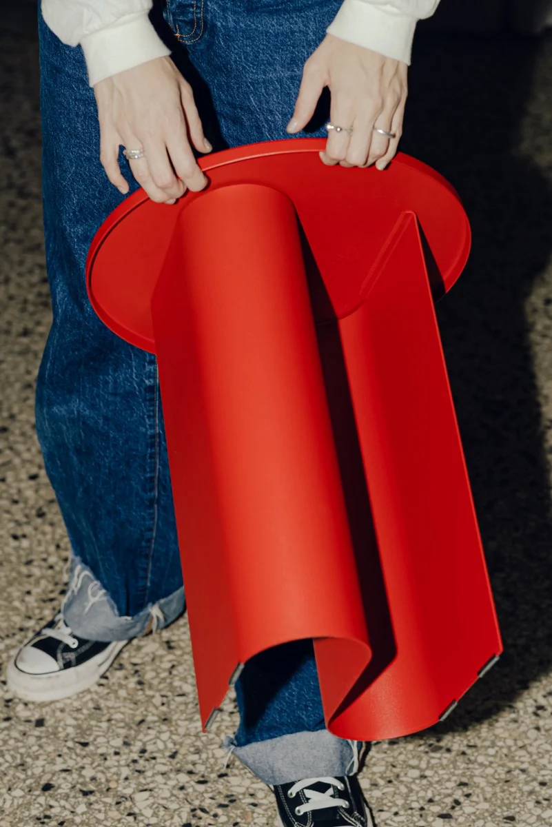 Table D'Appoint Sato - Tomato Red - Image 4