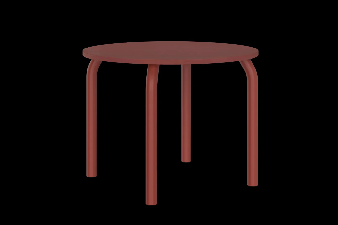 Table Meko - Petit - Auburn Red Top & Legs - Image 3