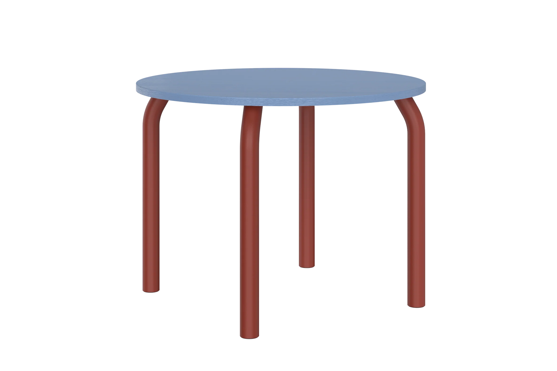 Table Meko - Petit - Frosty Blue Top/Auburn Red Legs - Image 5