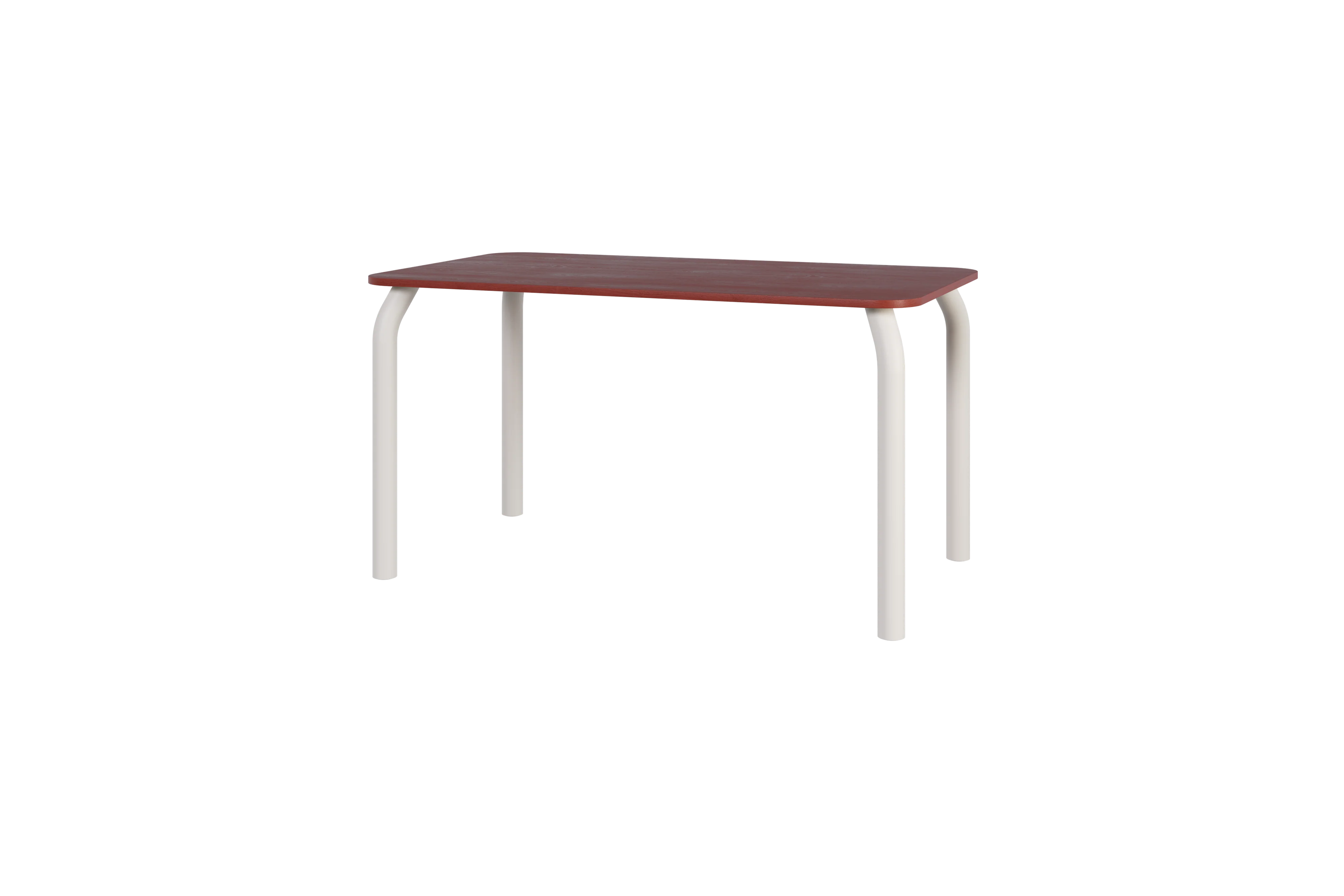 Table Meko - Grand - Auburn Red Top/Piazza Beige Legs - Image 3