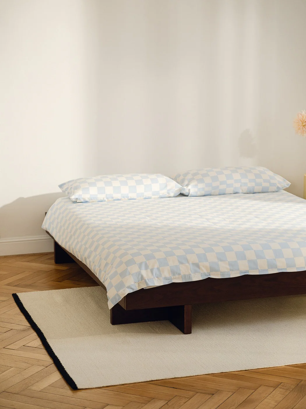 Taie D'Oreiller Plu - Baby Blue & Classic White - Image 2