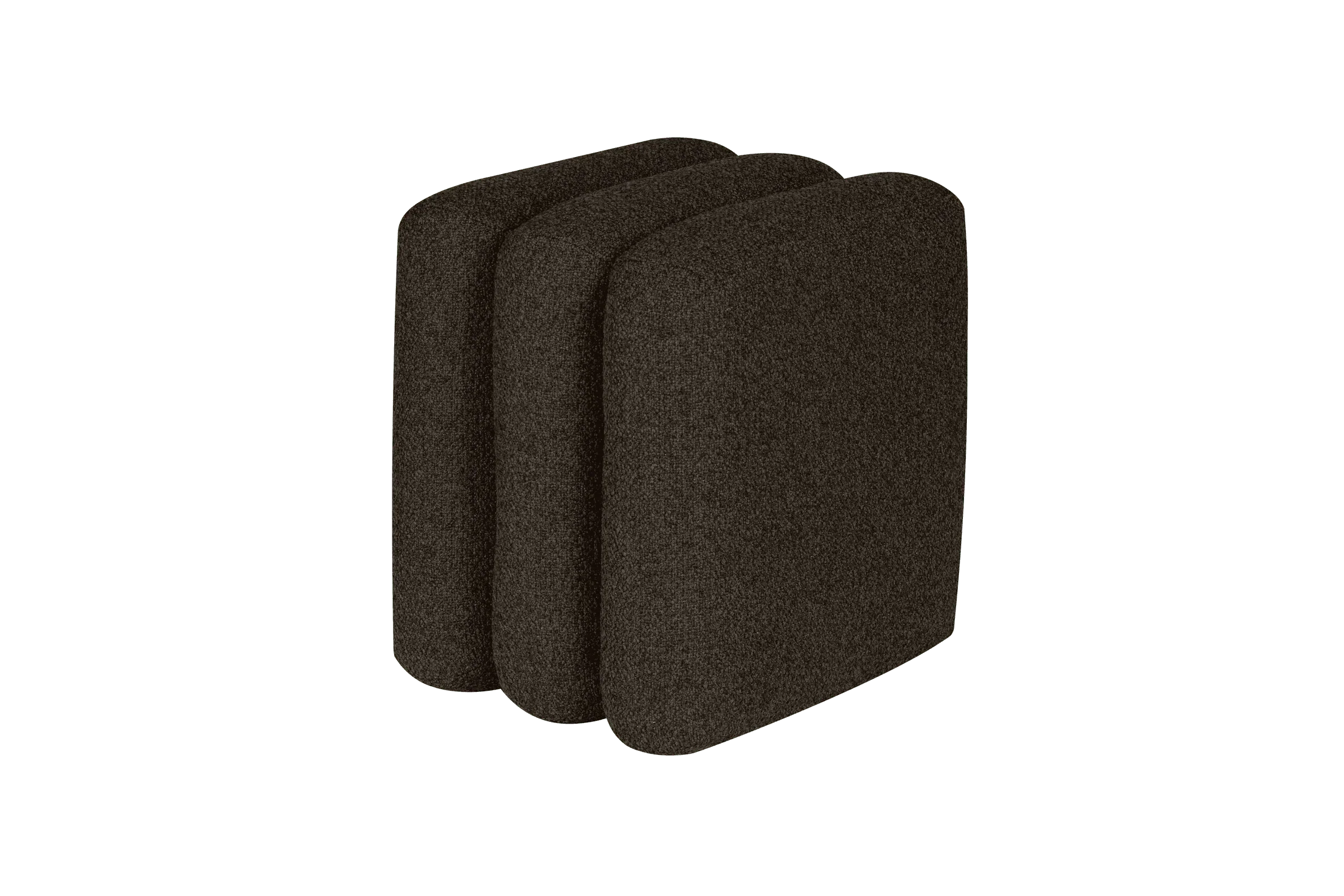 Pouf Radd - Chocolate Brown Boucle - Image 4