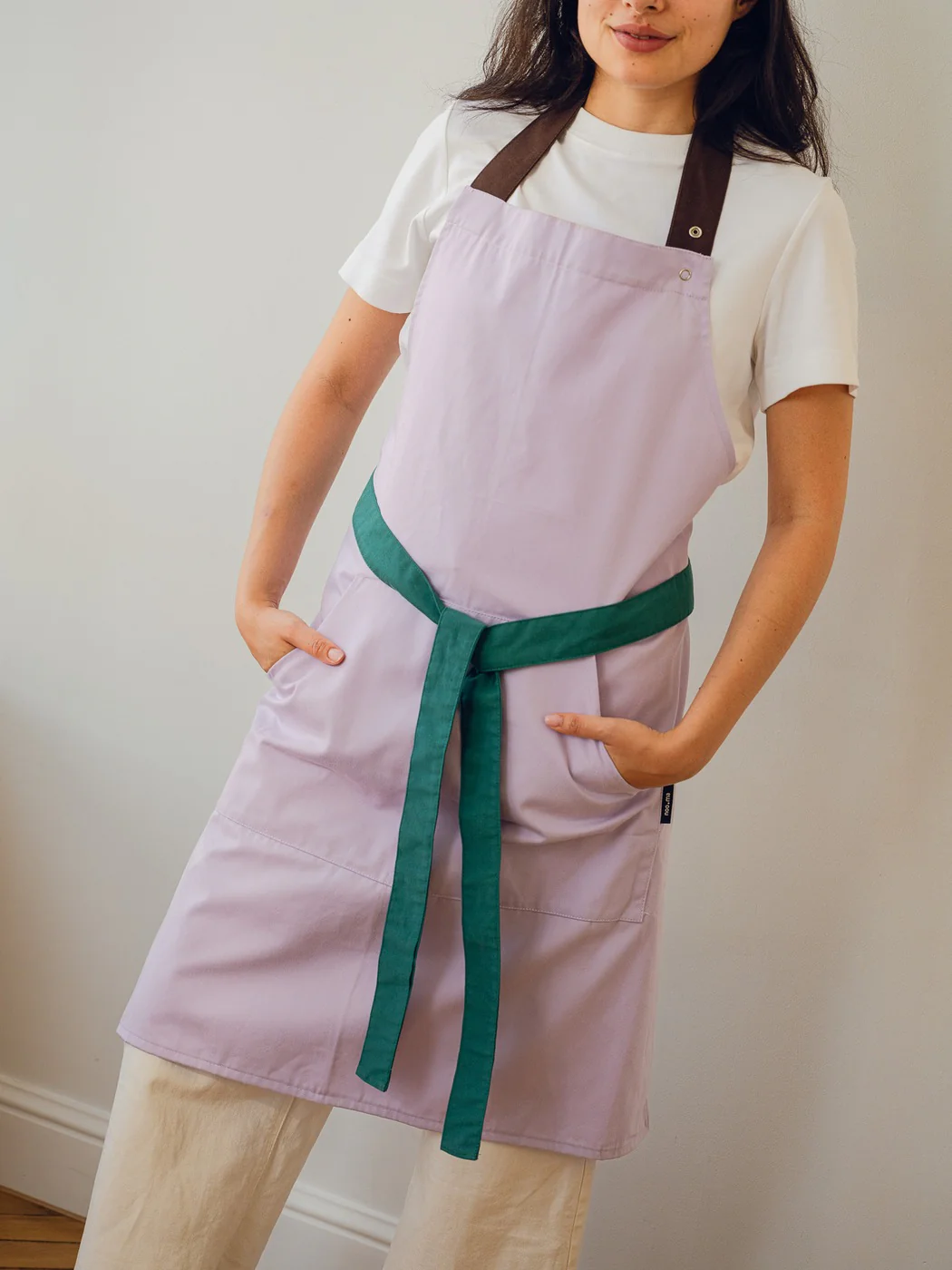 Tablier Rubi - Lavender‚ Green & Brown - Image 2