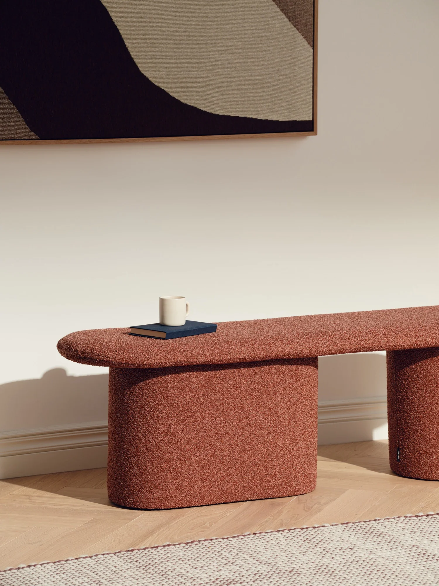 Banc Rull - Brick Red Boucle - Image 2