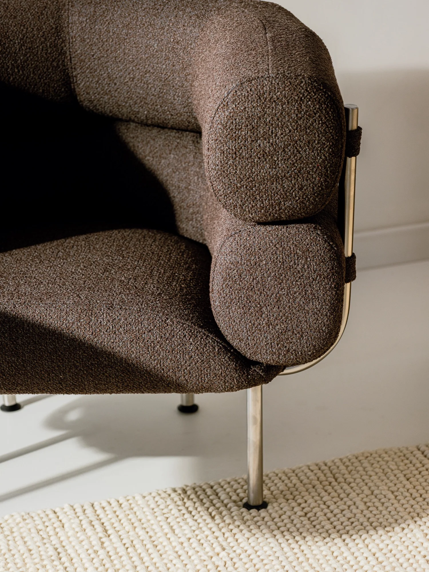 Fauteuil Ubi - Chocolate Brown Boucle - Image 3
