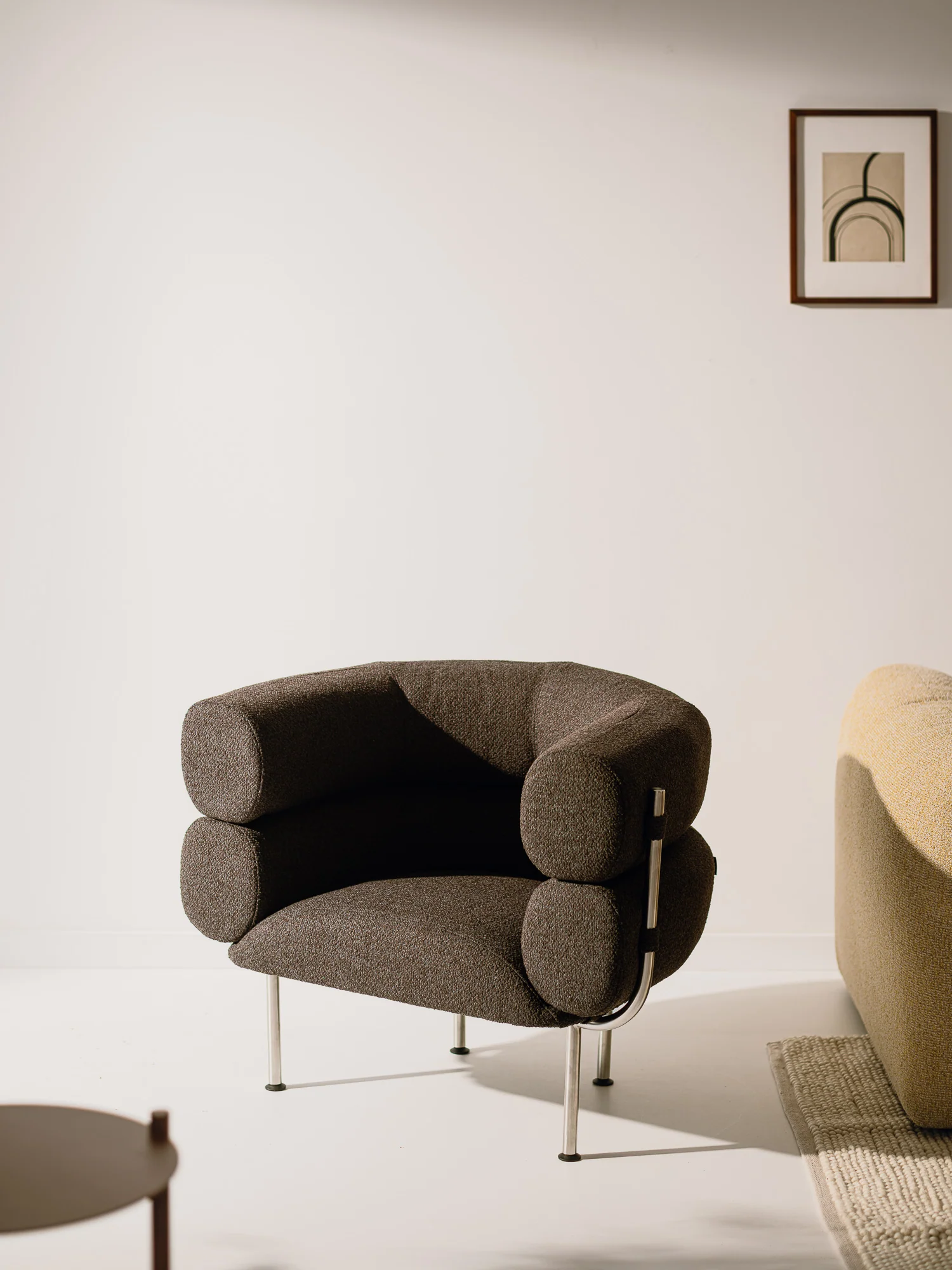 Fauteuil Ubi - Chocolate Brown Boucle - Image 4