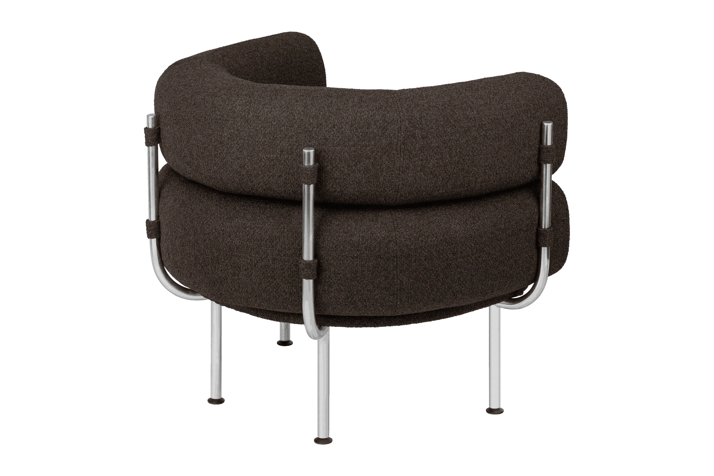 Fauteuil Ubi - Chocolate Brown Boucle - Image 6