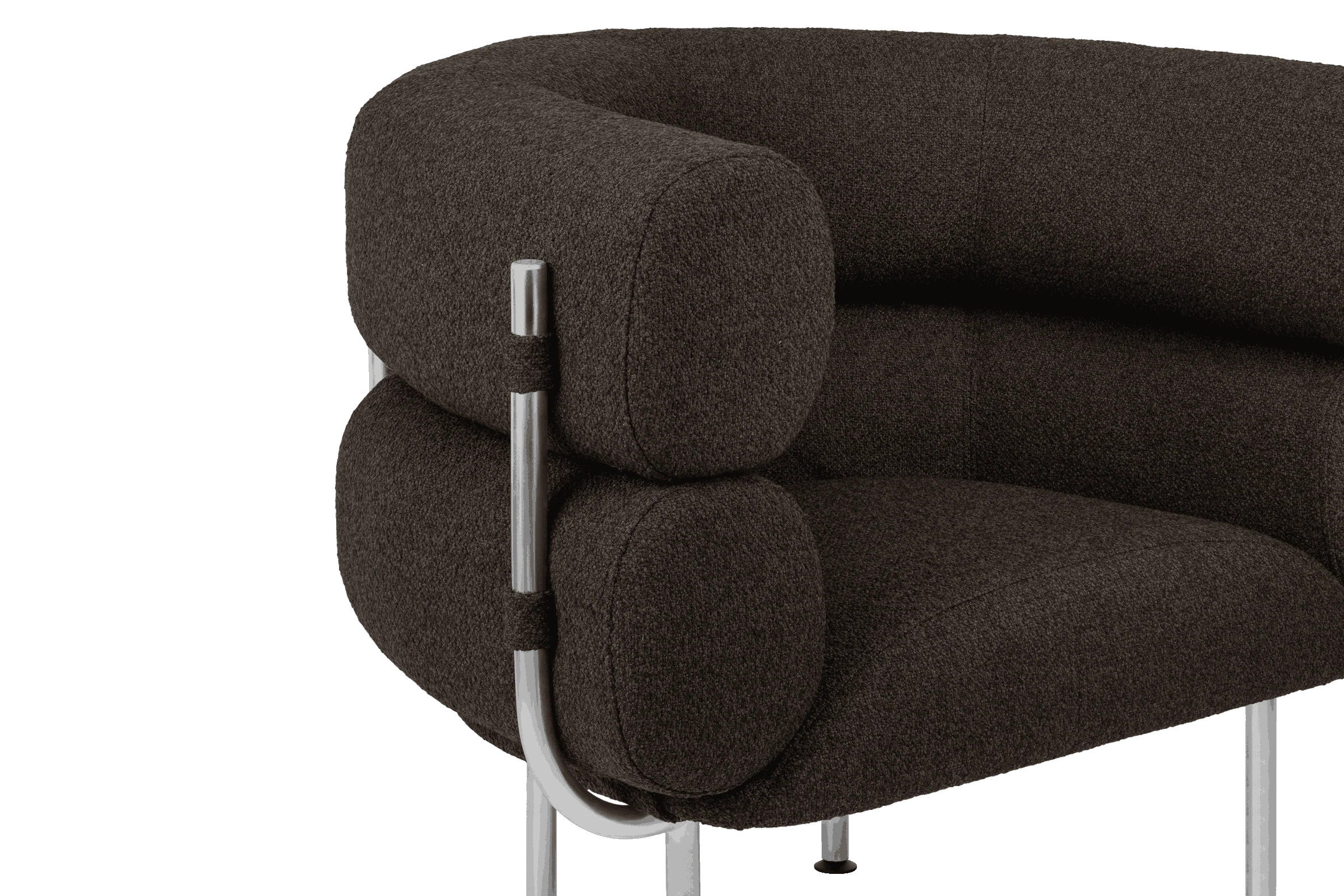 Fauteuil Ubi - Chocolate Brown Boucle - Image 7