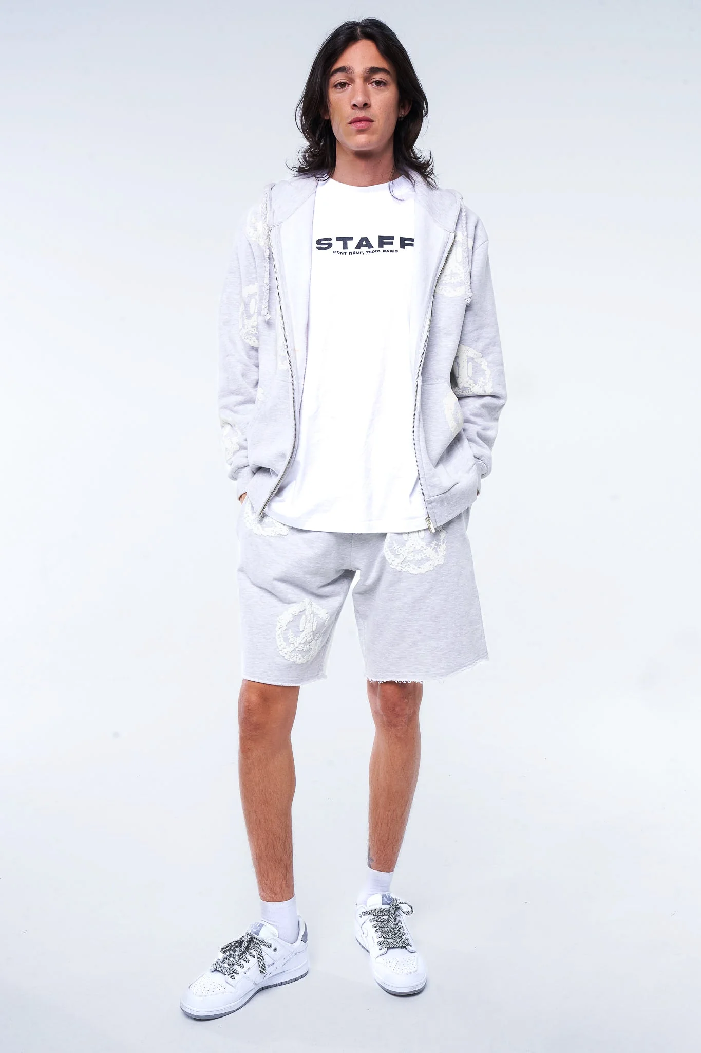 Short Noug - Light Grey  Melanged - Image 4