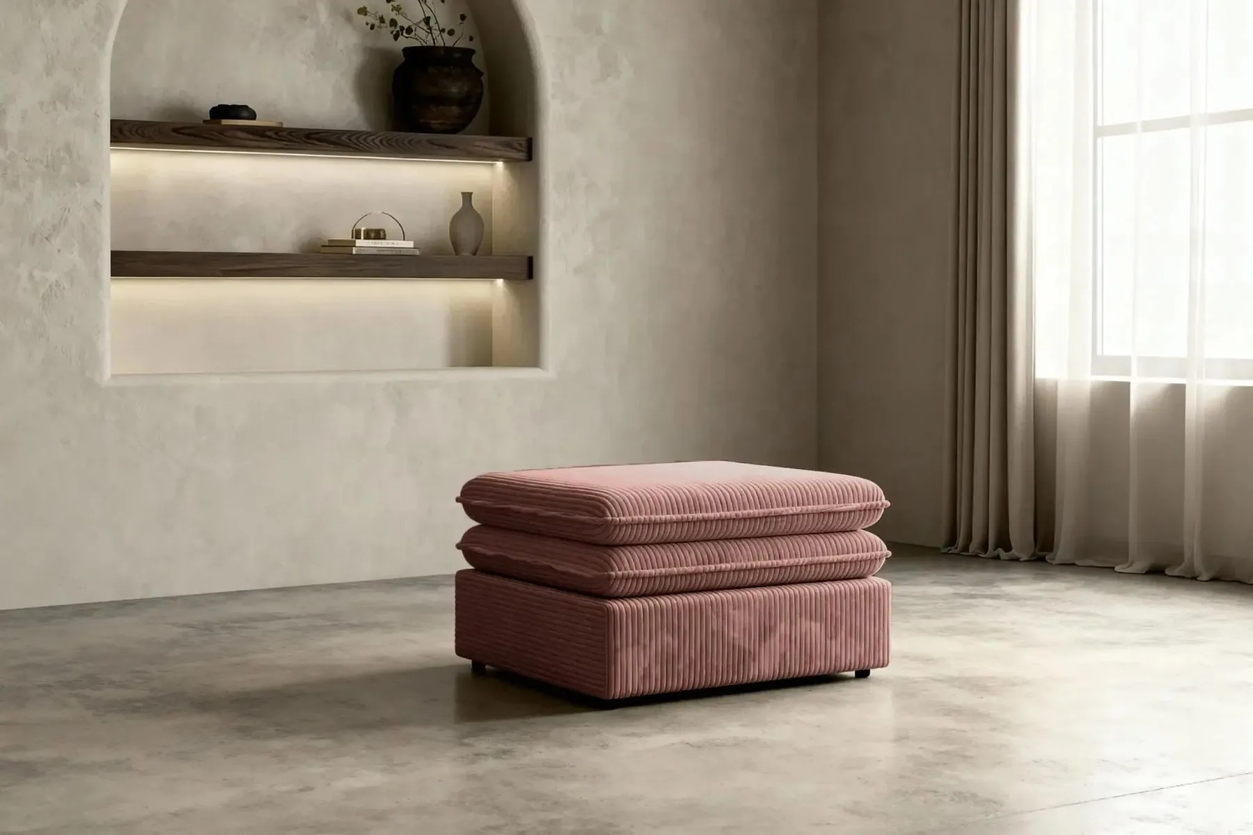 Oscar Pouf - Pouf Velours Cotelé - Image 43