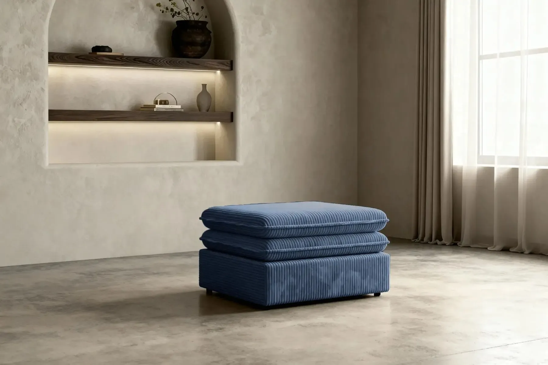 Oscar Pouf - Pouf Velours Cotelé - Image 8