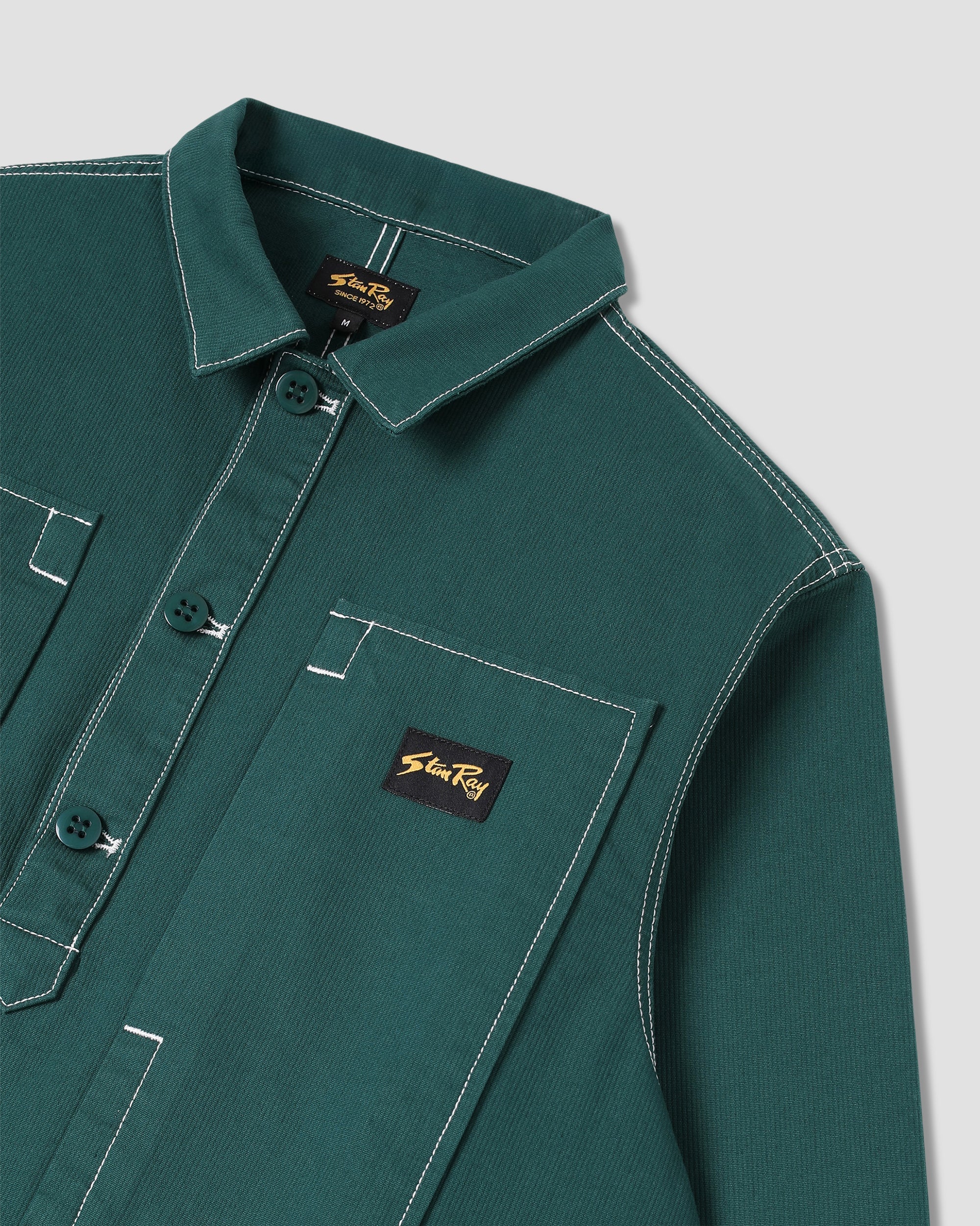 Painters Pop Over Shirt - Botanical Green Bedford - Image 6
