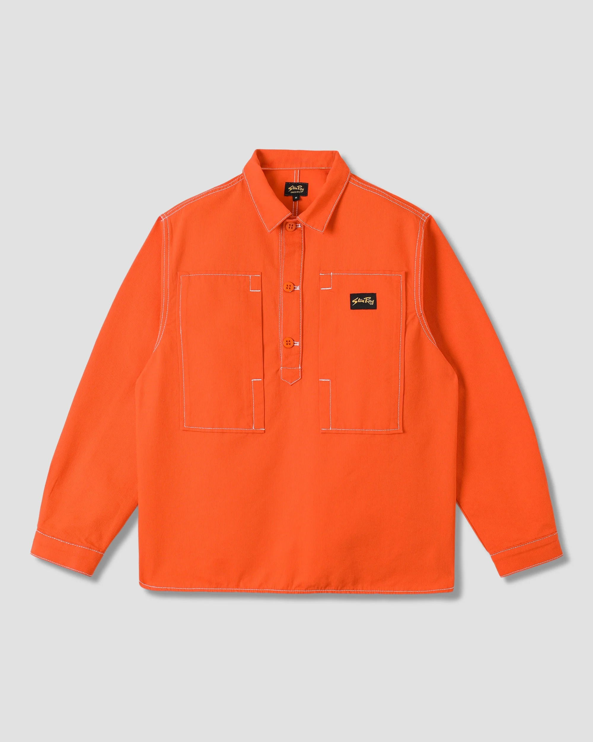Painters Pop Over Shirt - Faded Red Bedford - Image 2