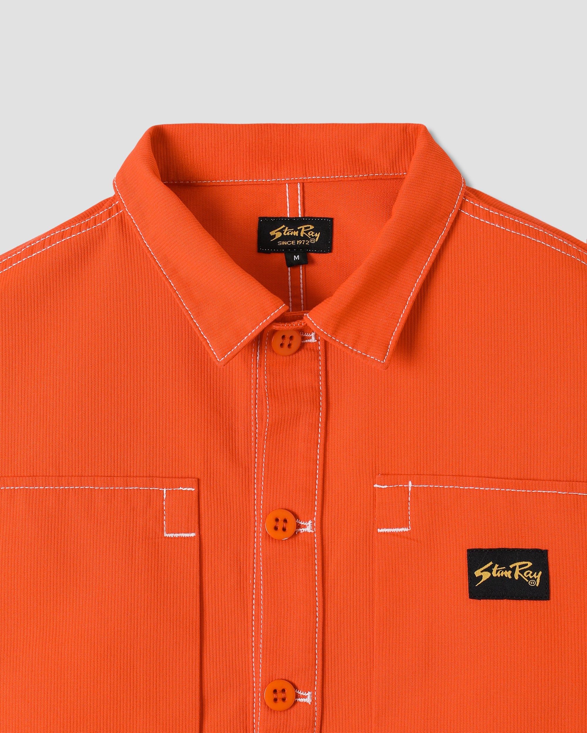 Painters Pop Over Shirt - Faded Red Bedford - Image 4