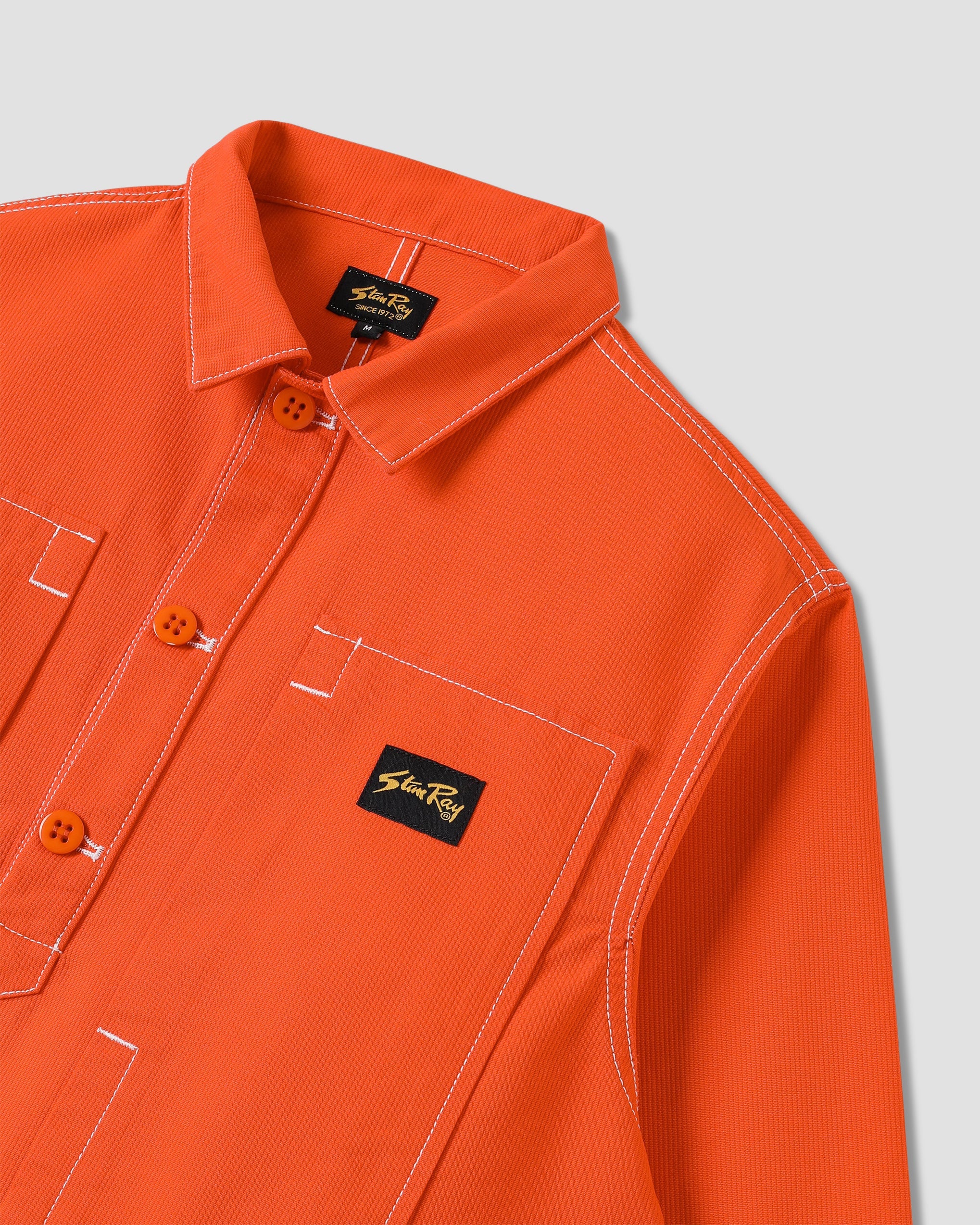 Painters Pop Over Shirt - Faded Red Bedford - Image 6