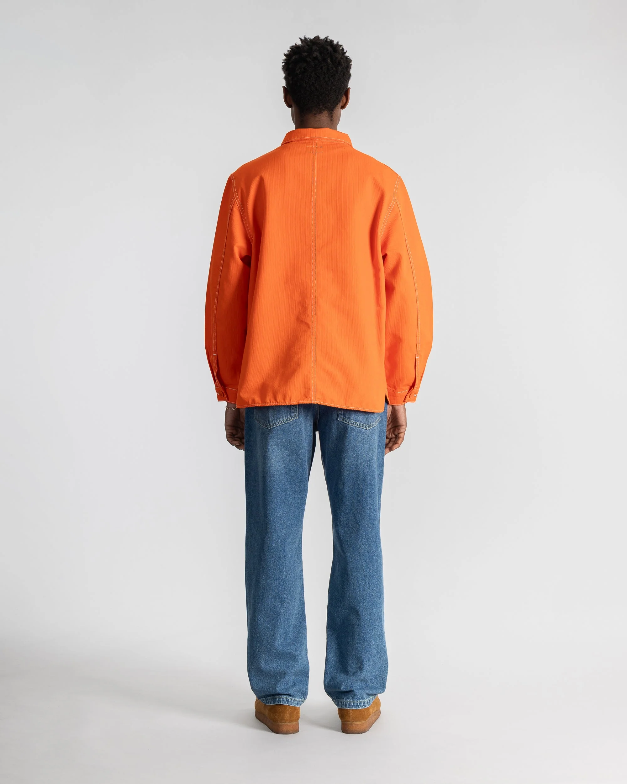 Painters Pop Over Shirt - Faded Red Bedford - Image 7