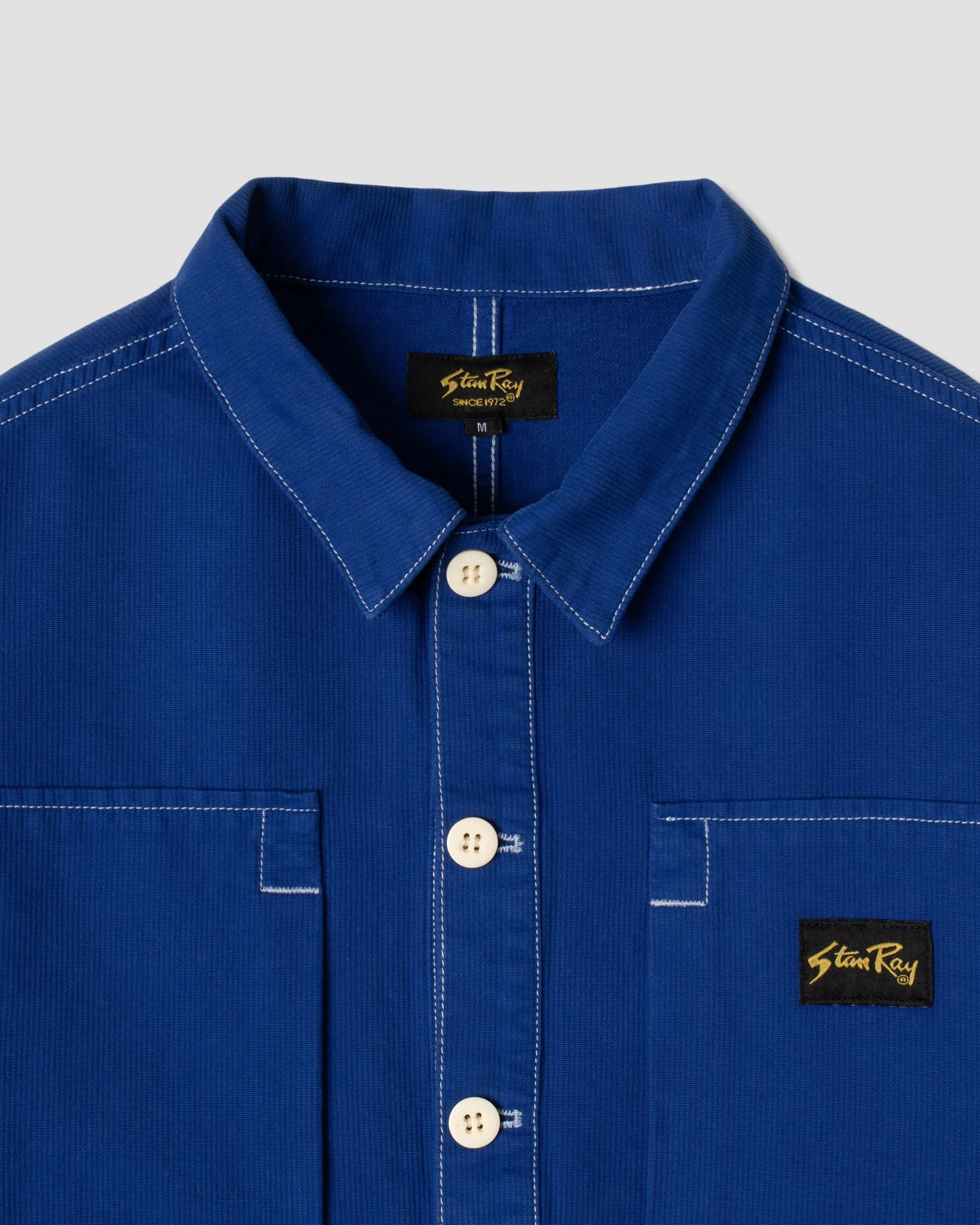 Painters Pop Over Shirt - Indigo Bedford - Image 4