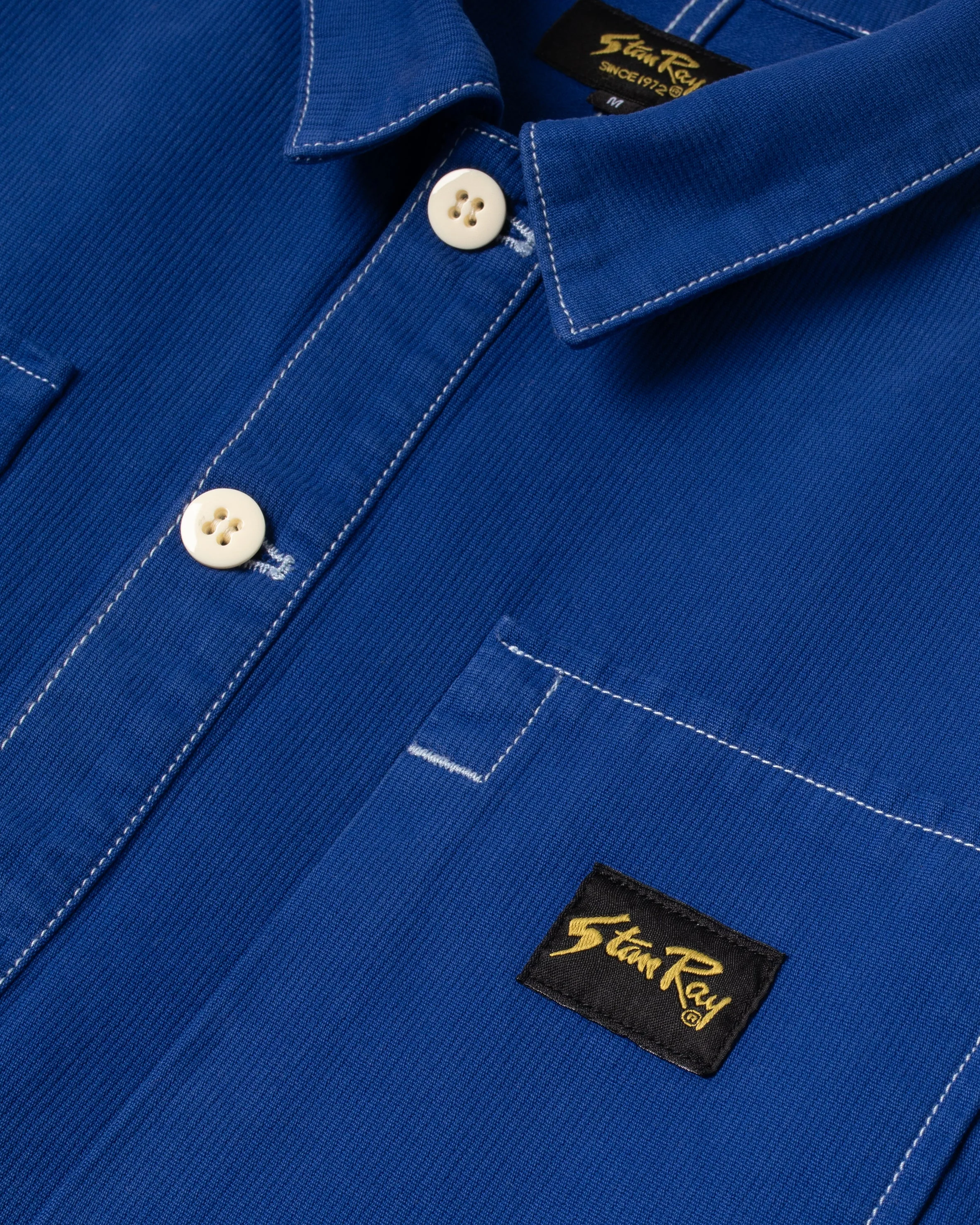 Painters Pop Over Shirt - Indigo Bedford - Image 7