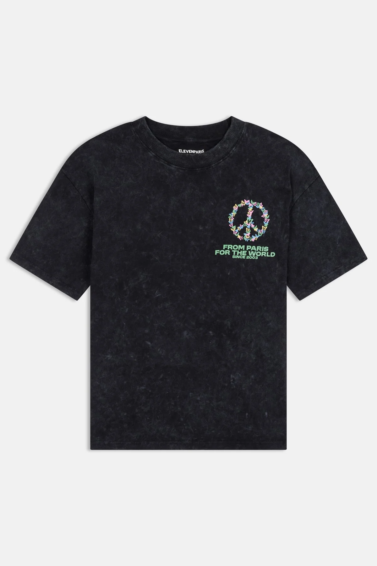 T-Shirt Paix - Black Wash - Image 3