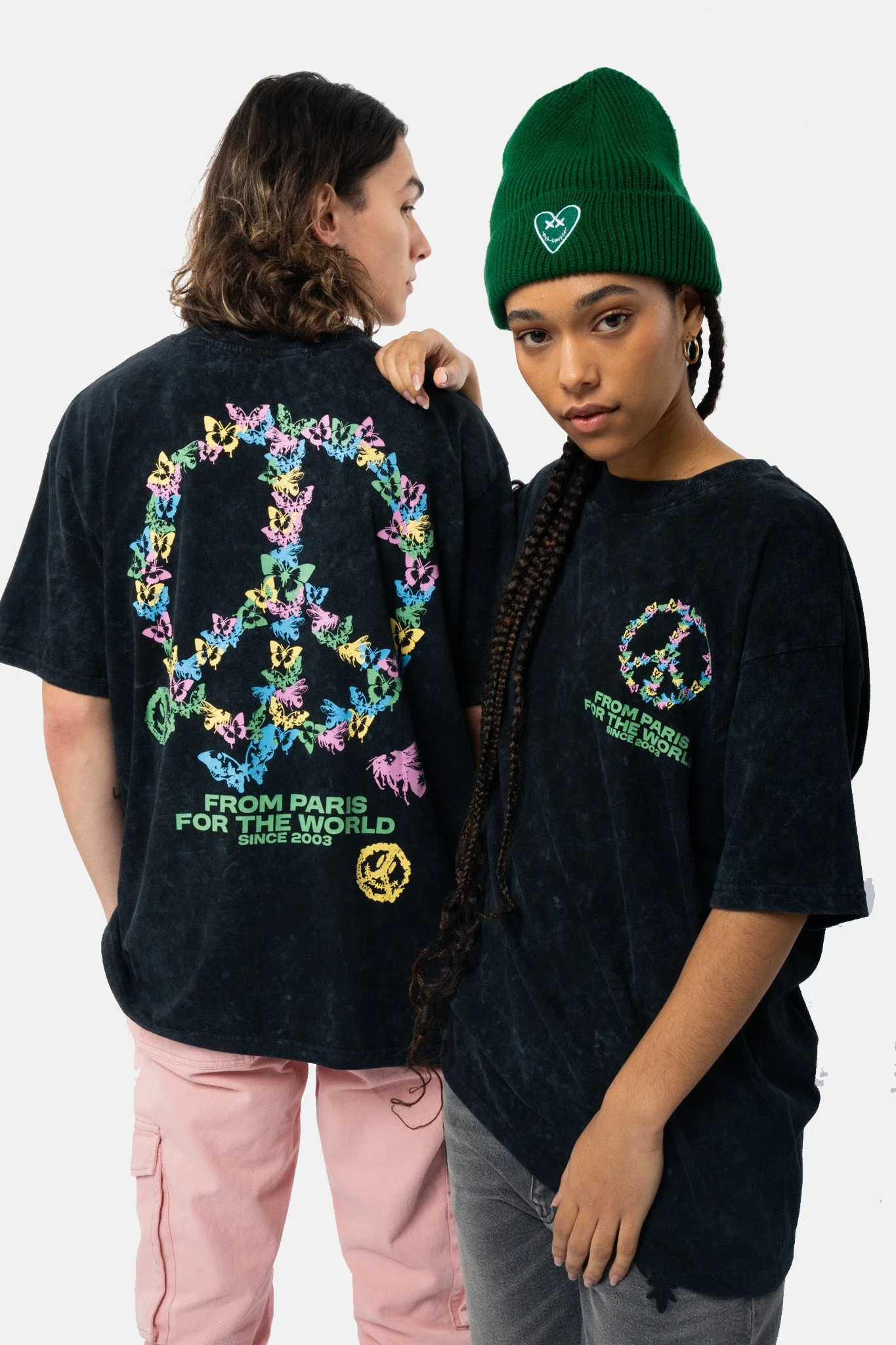 T-Shirt Paix - Black Wash - Image 5