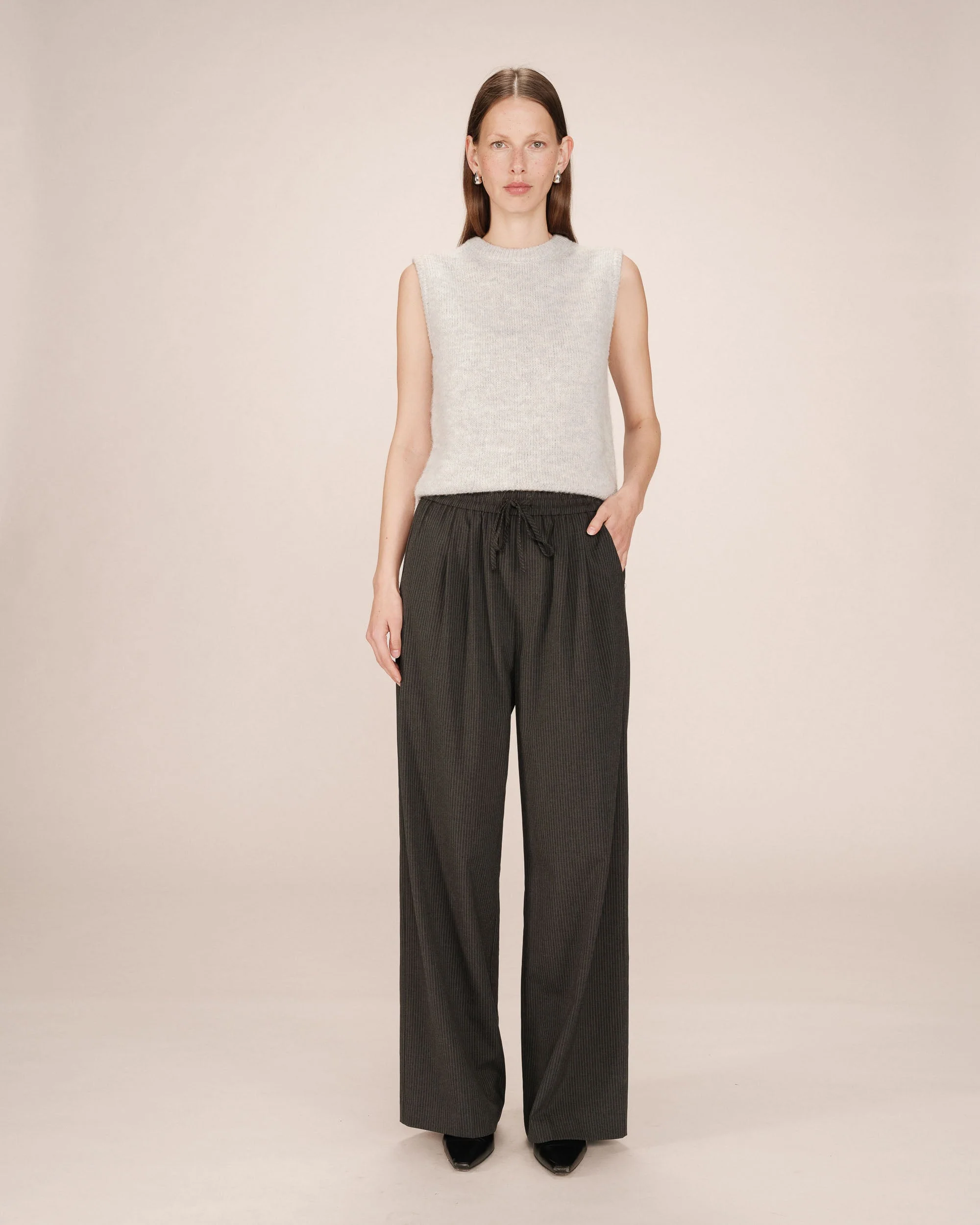 Pantalon A Rayures Anthracite Stay - Image 3