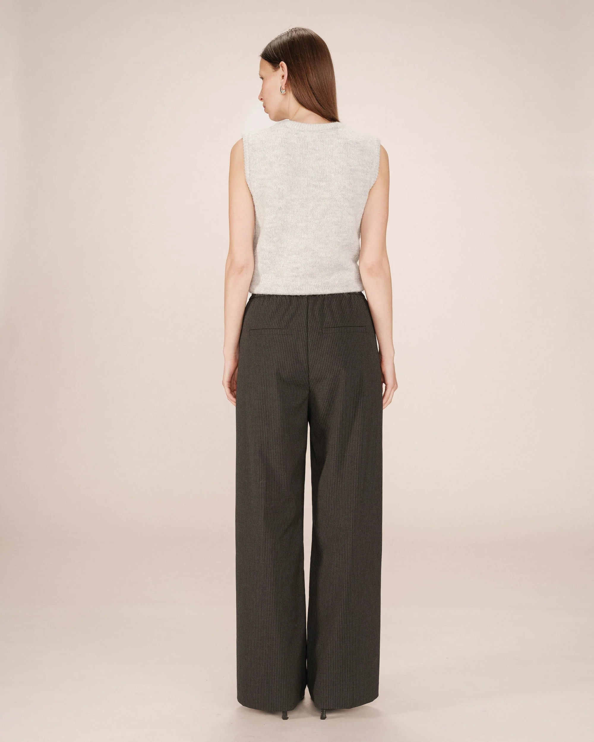 Pantalon A Rayures Anthracite Stay - Image 5