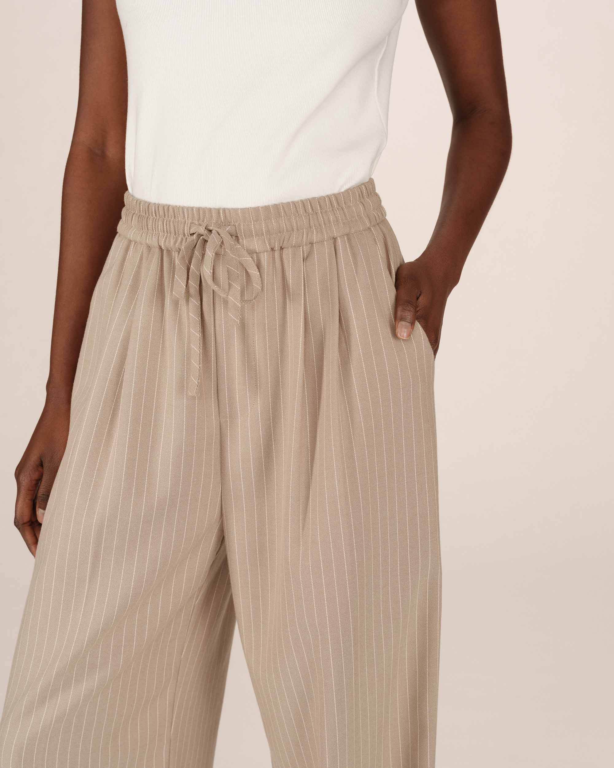 Pantalon A Rayures Greige Stay - Image 2