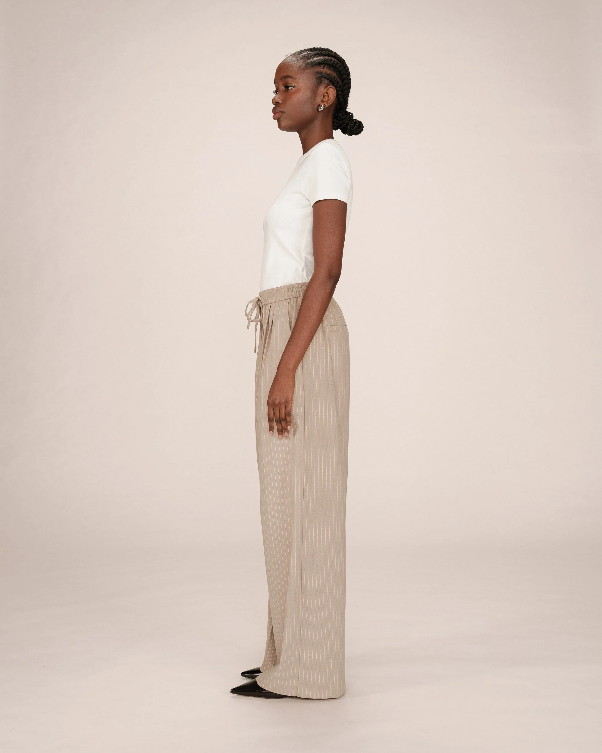 Pantalon A Rayures Greige Stay - Image 3