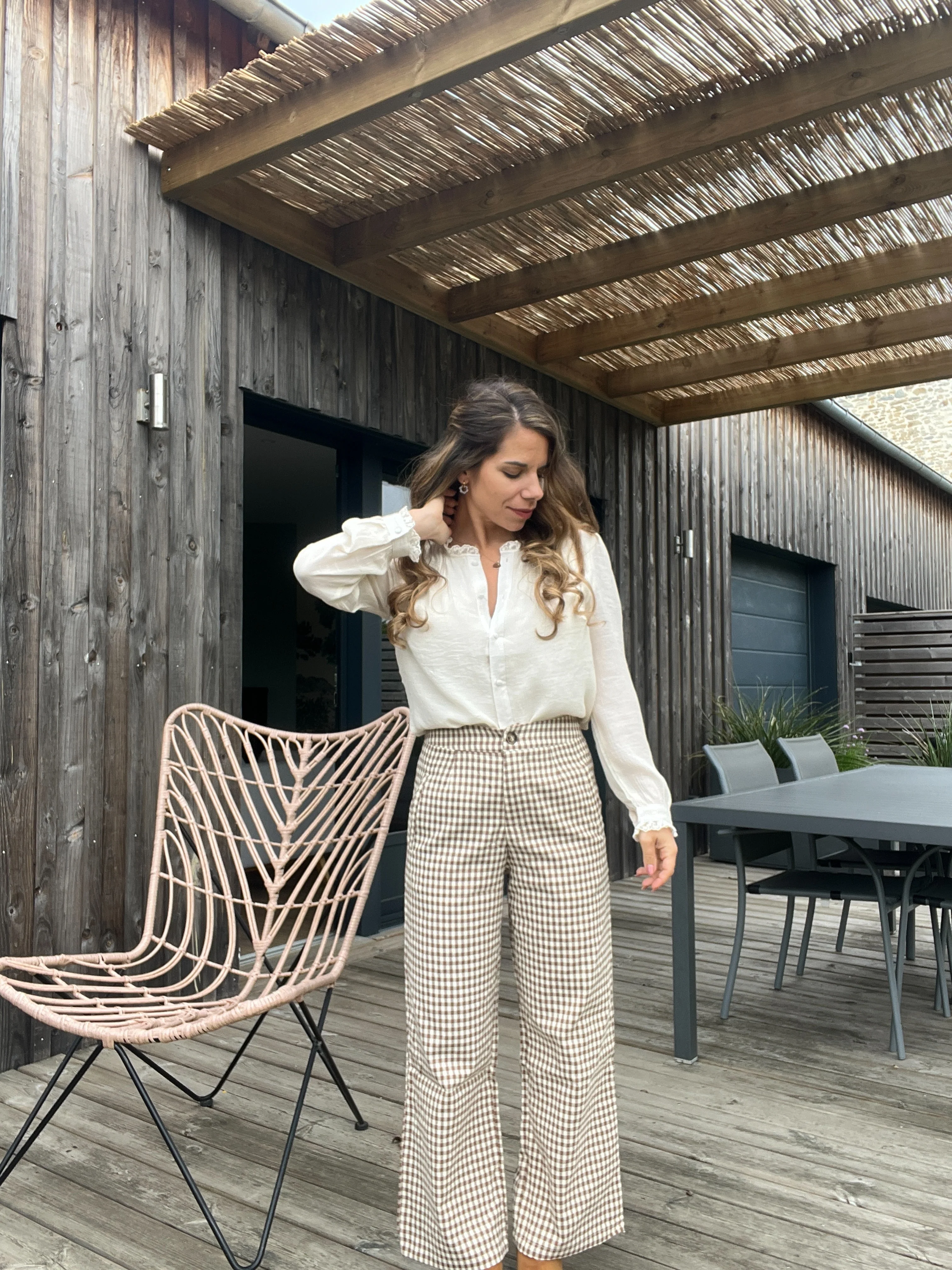 Pantalon Vichy Camel - Image 10