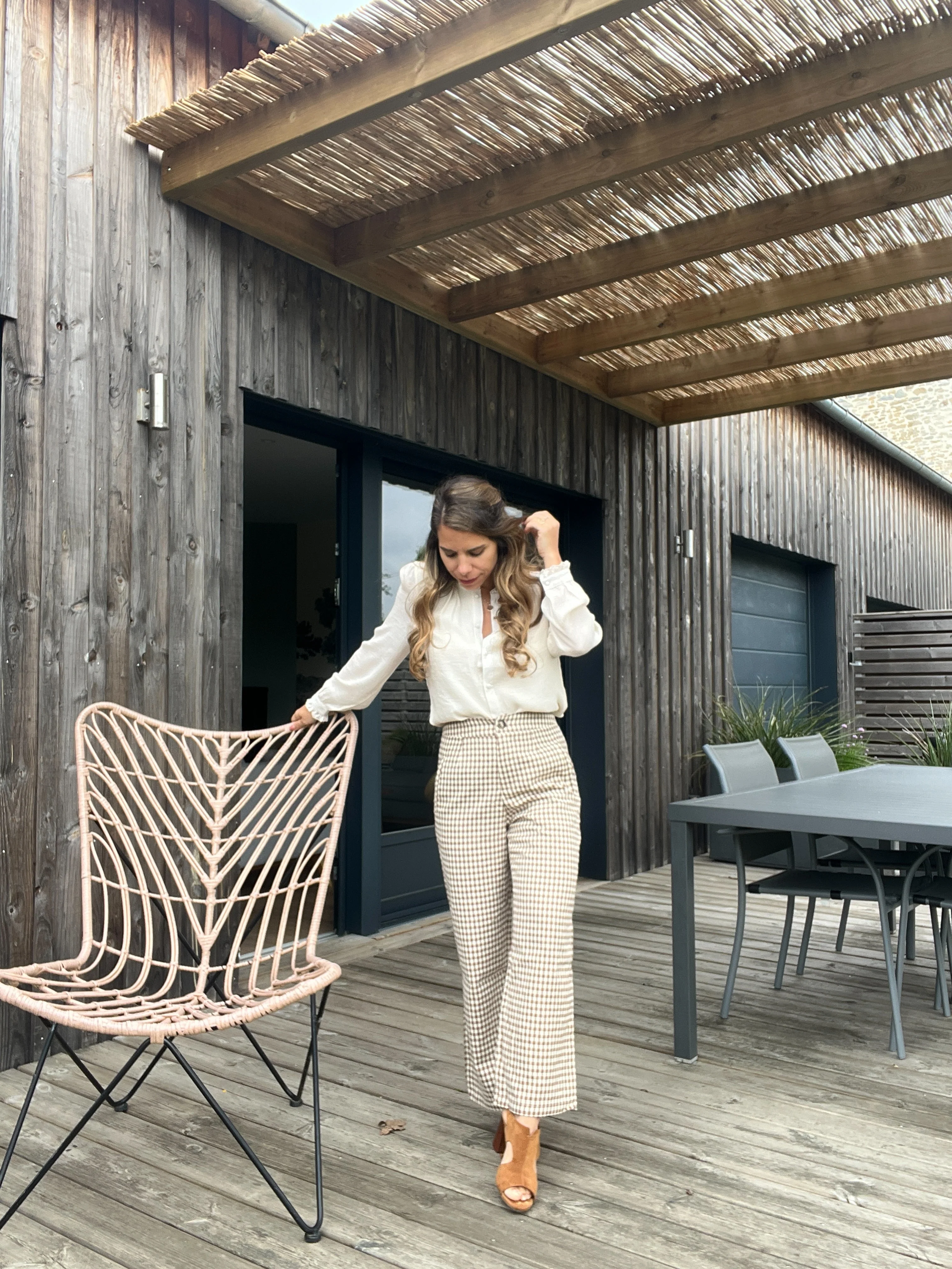 Pantalon Vichy Camel - Image 5