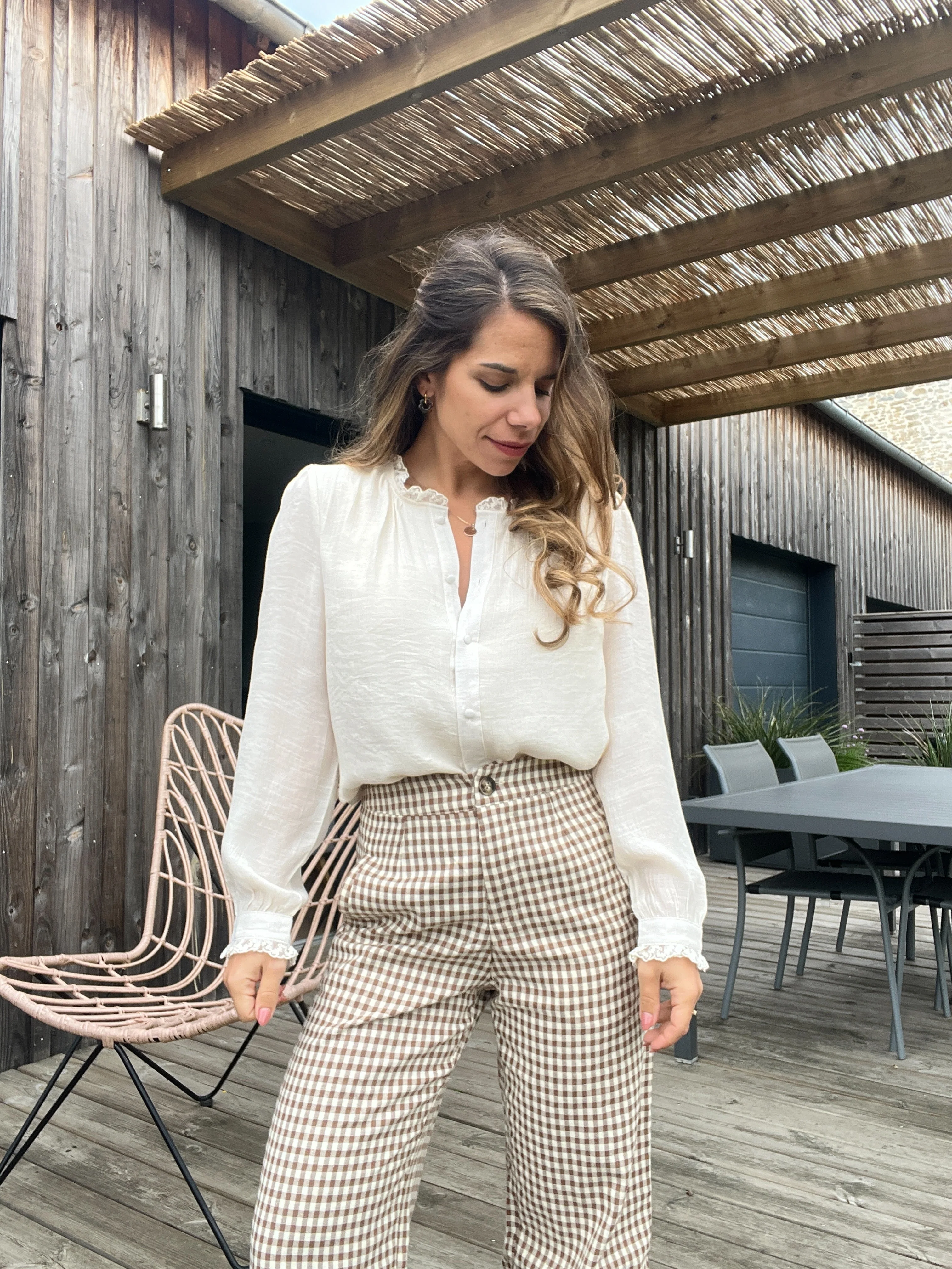 Pantalon Vichy Camel - Image 9