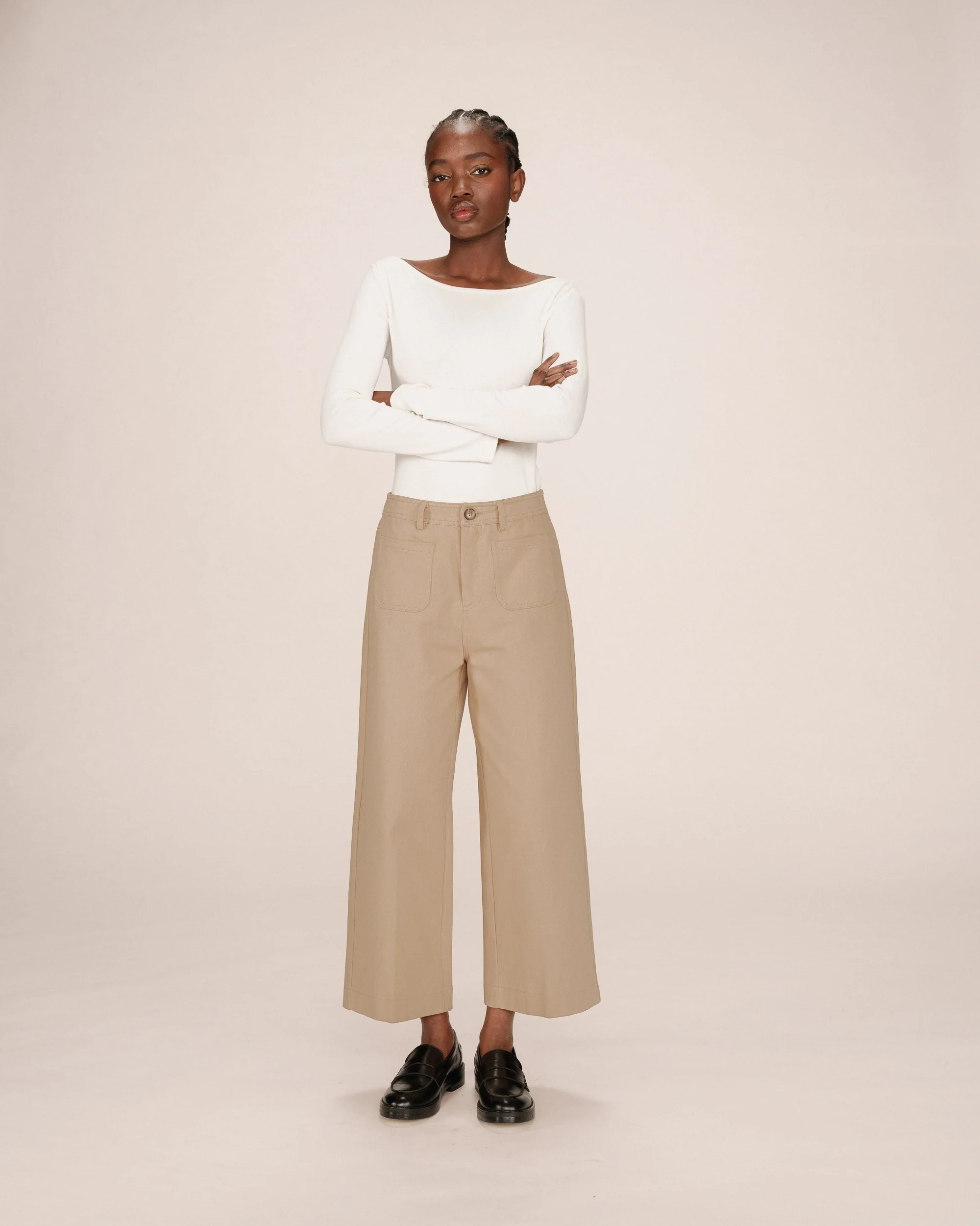 Pantalon Droit 7/8E Sable Sole - Image 3
