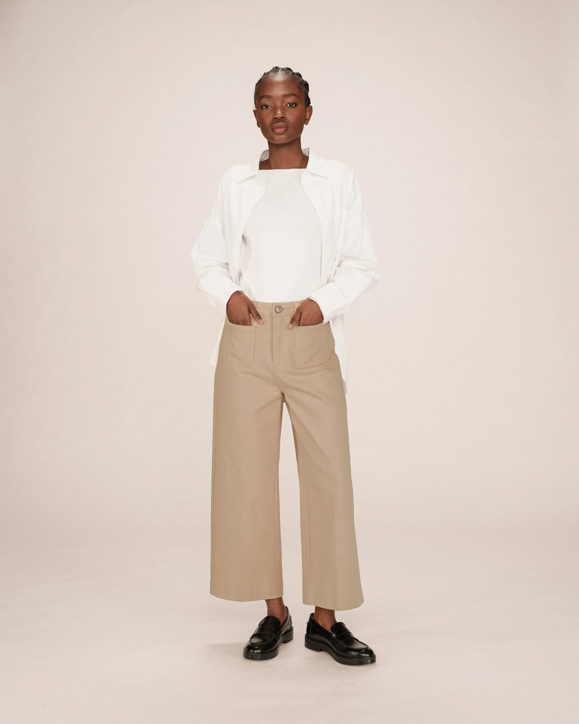 Pantalon Droit 7/8E Sable Sole - Image 4