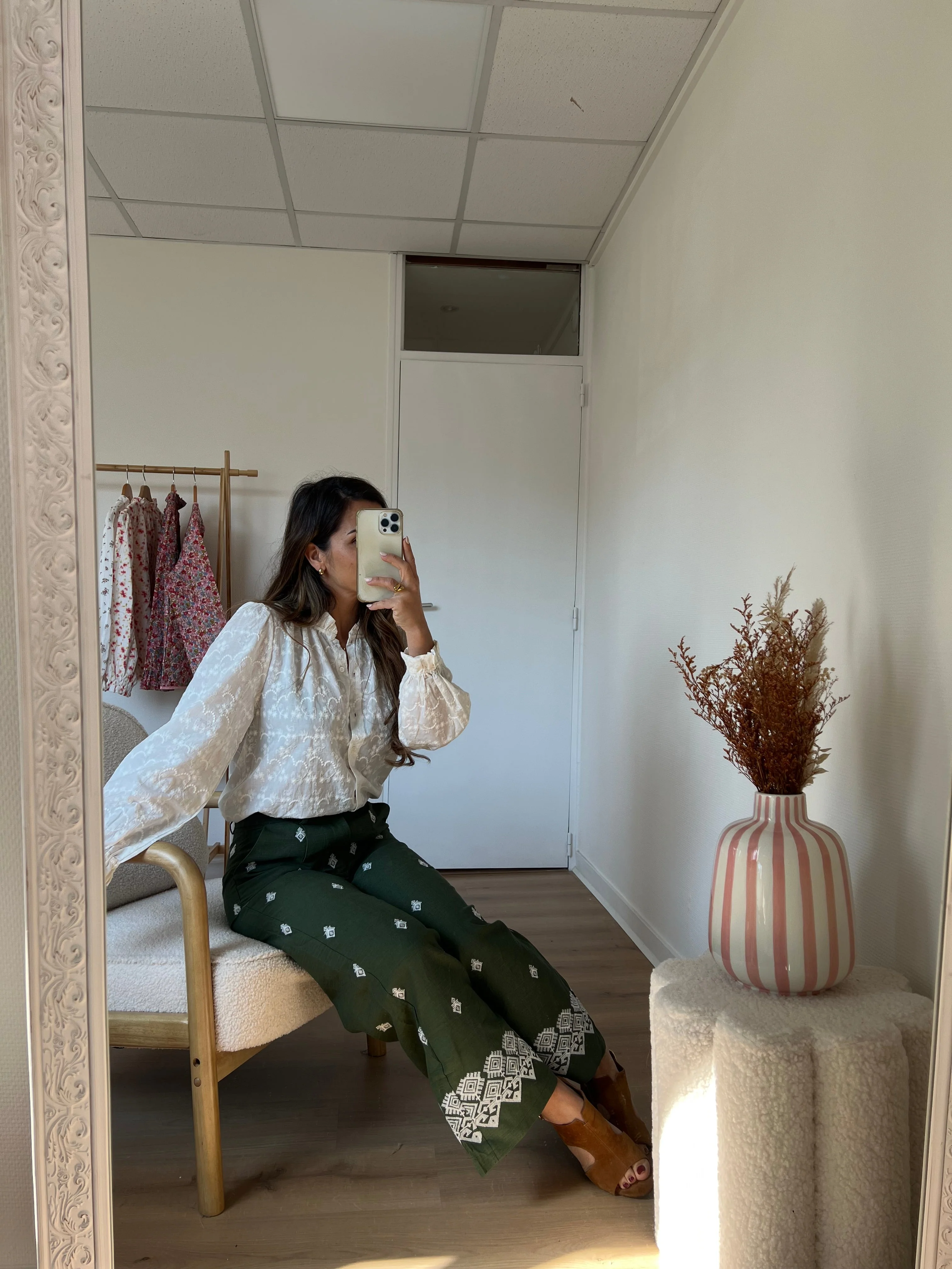 Pantalon Fluide Lola Kaki - Image 14