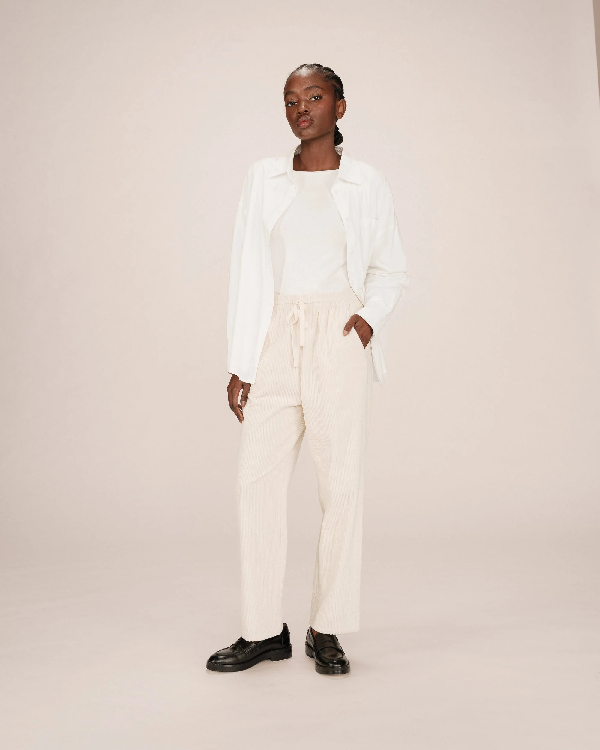 Pantalon Large Ecru Liberty - Image 4