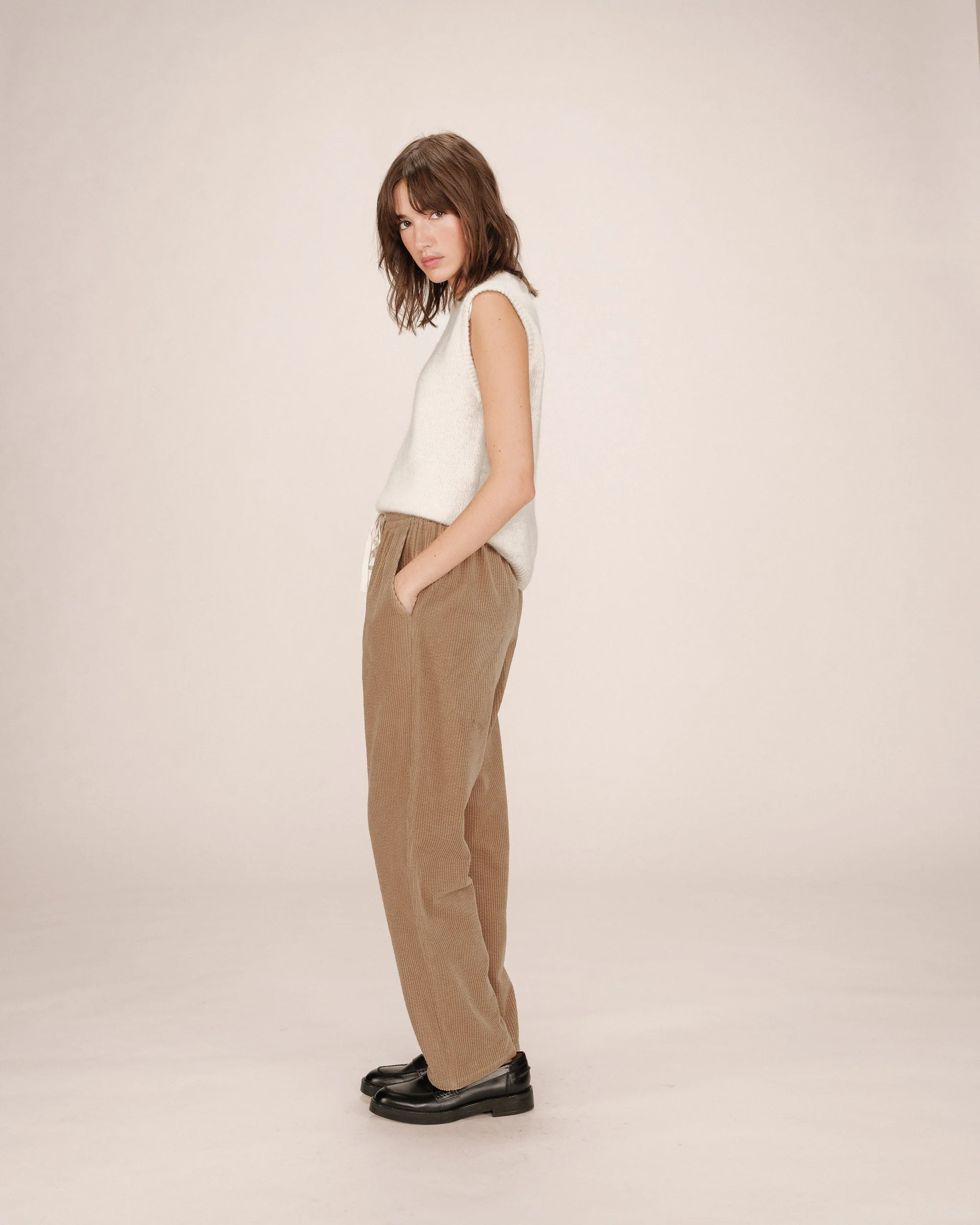Pantalon Large Greige Liberty - Image 3