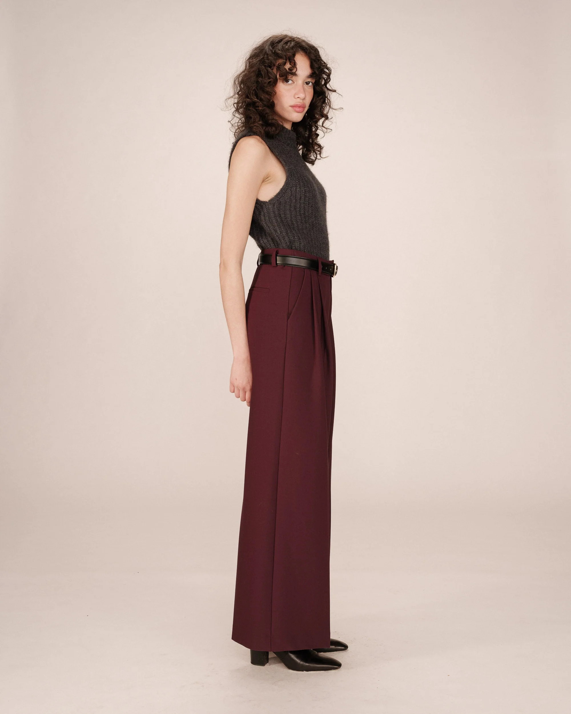 Pantalon Tailleur Bordeaux Story - Image 3