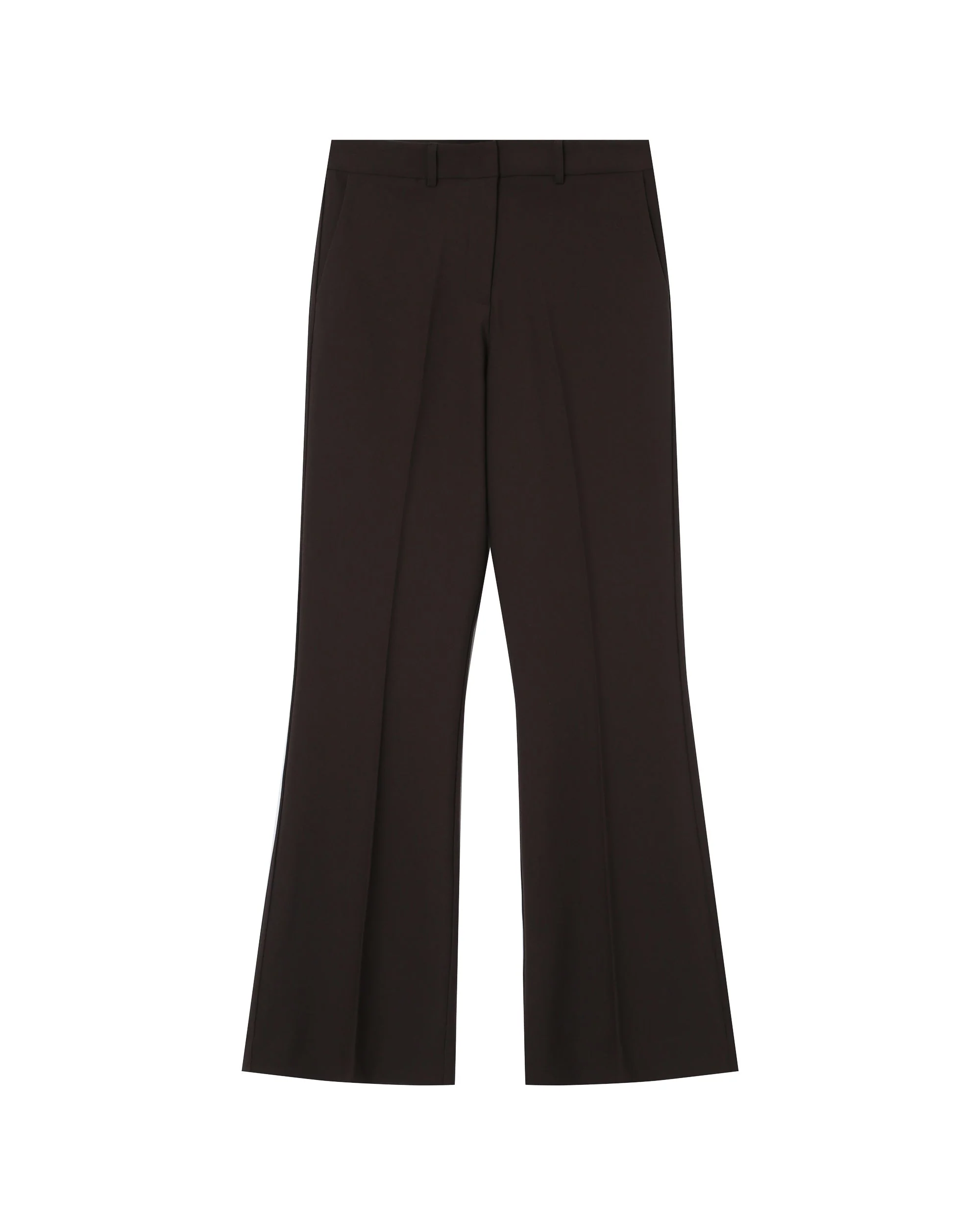 Pantalon Tailleur Evase Chocolat Singer - Image 6