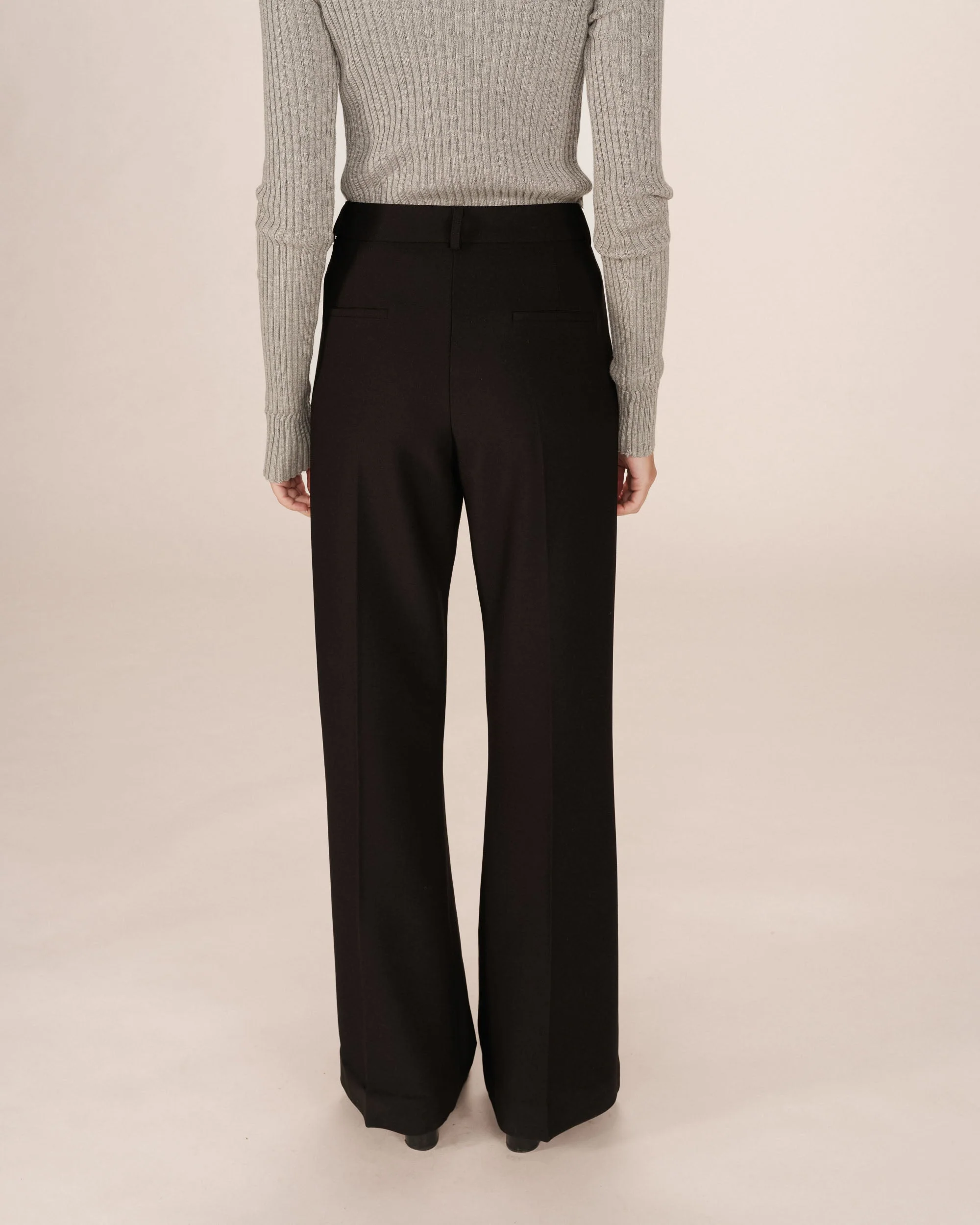 Pantalon Tailleur Evase Noir Singer - Image 6