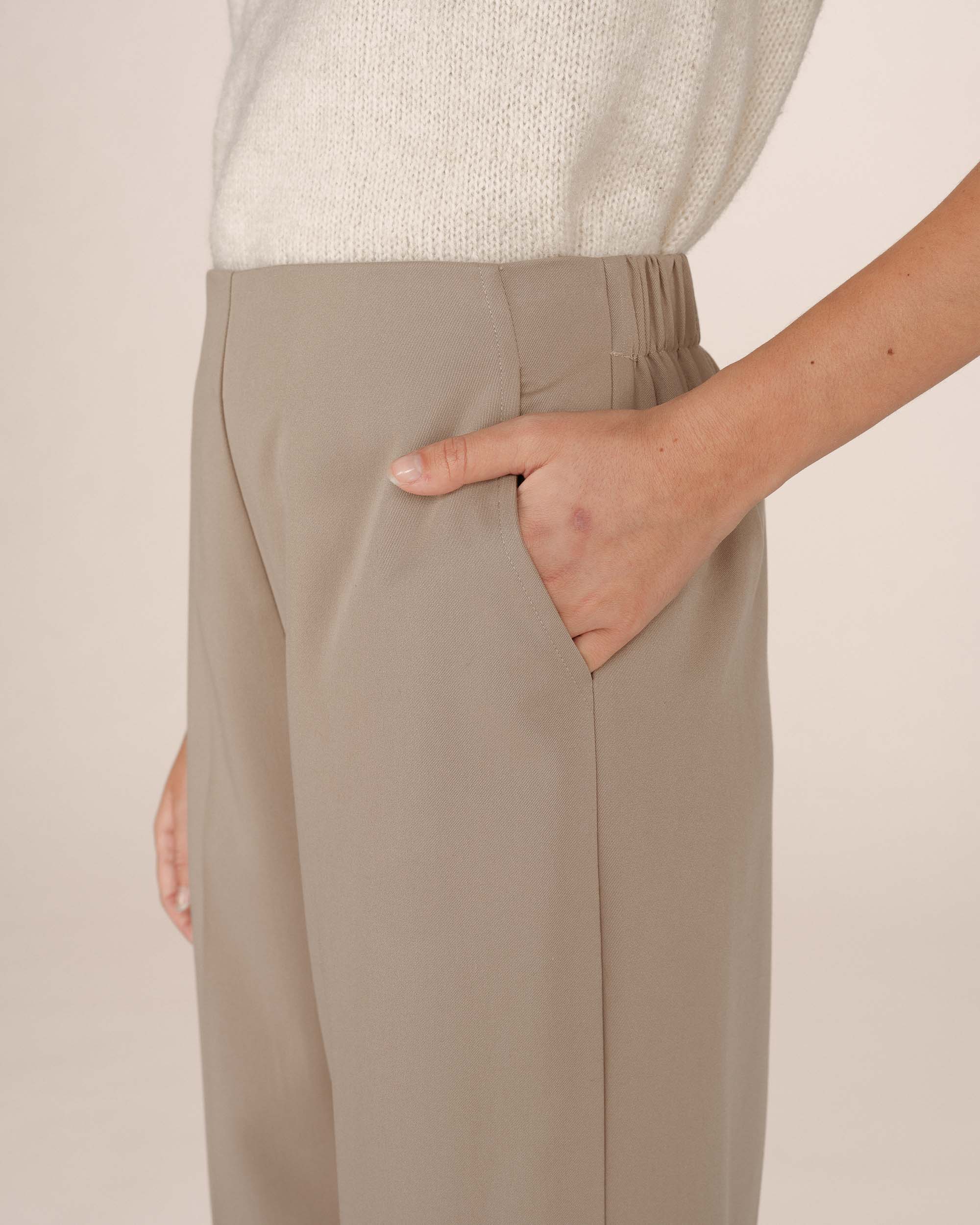 Pantalon Tailleur Greige Stewart - Image 3