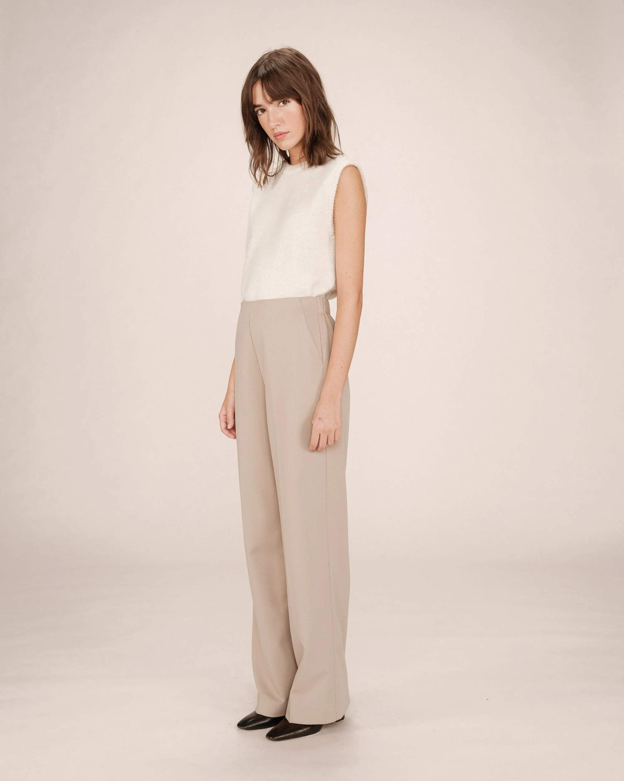 Pantalon Tailleur Greige Stewart - Image 4