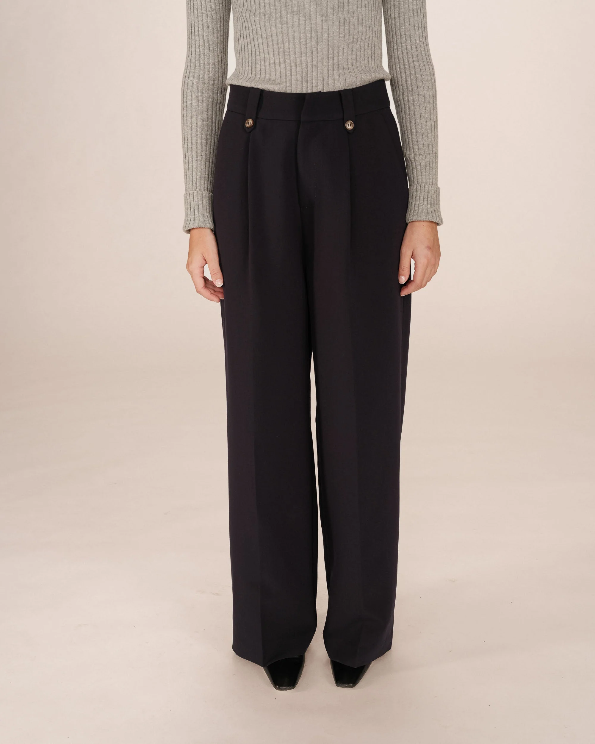 Pantalon Tailleur Marine Septime - Image 2