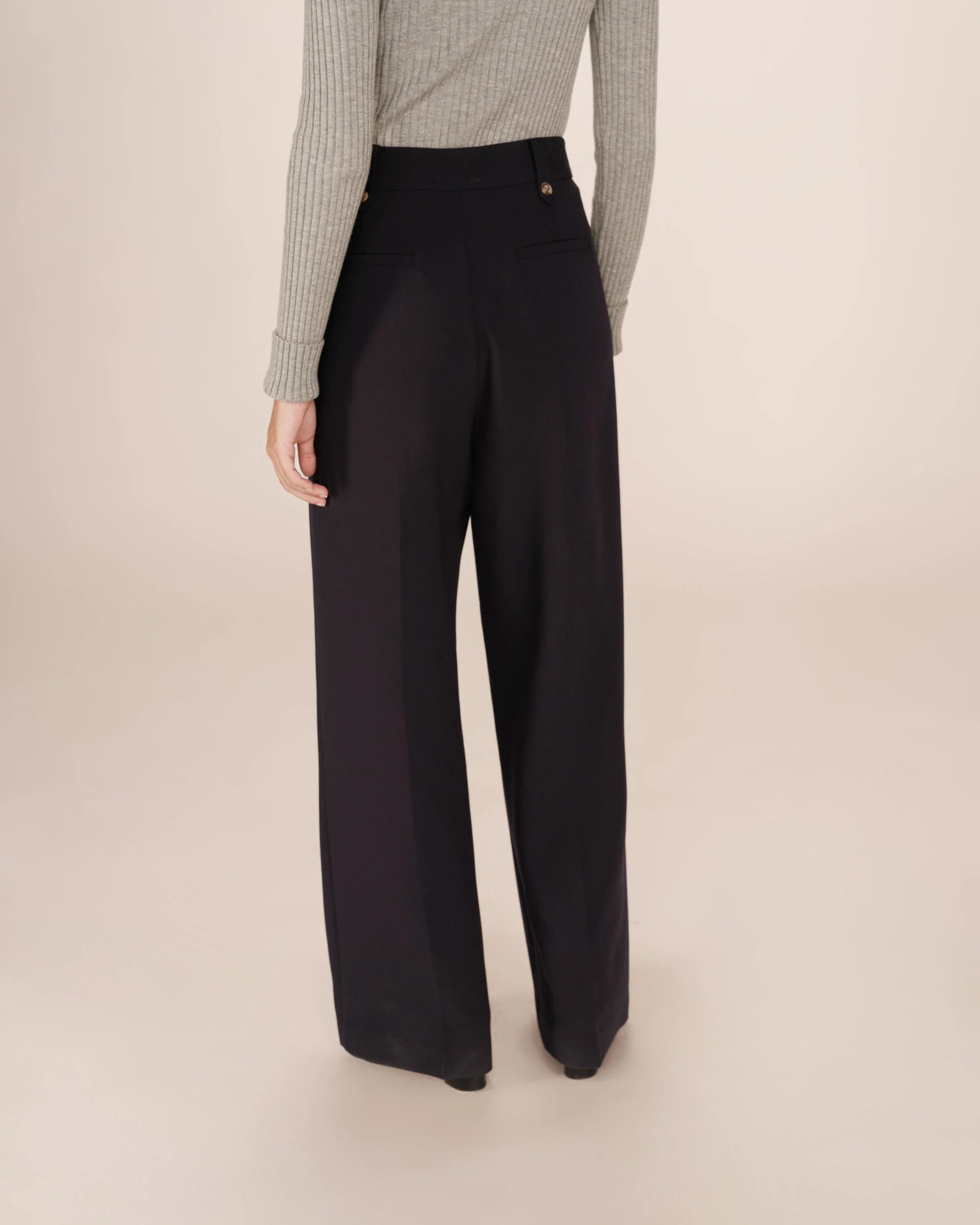 Pantalon Tailleur Marine Septime - Image 5