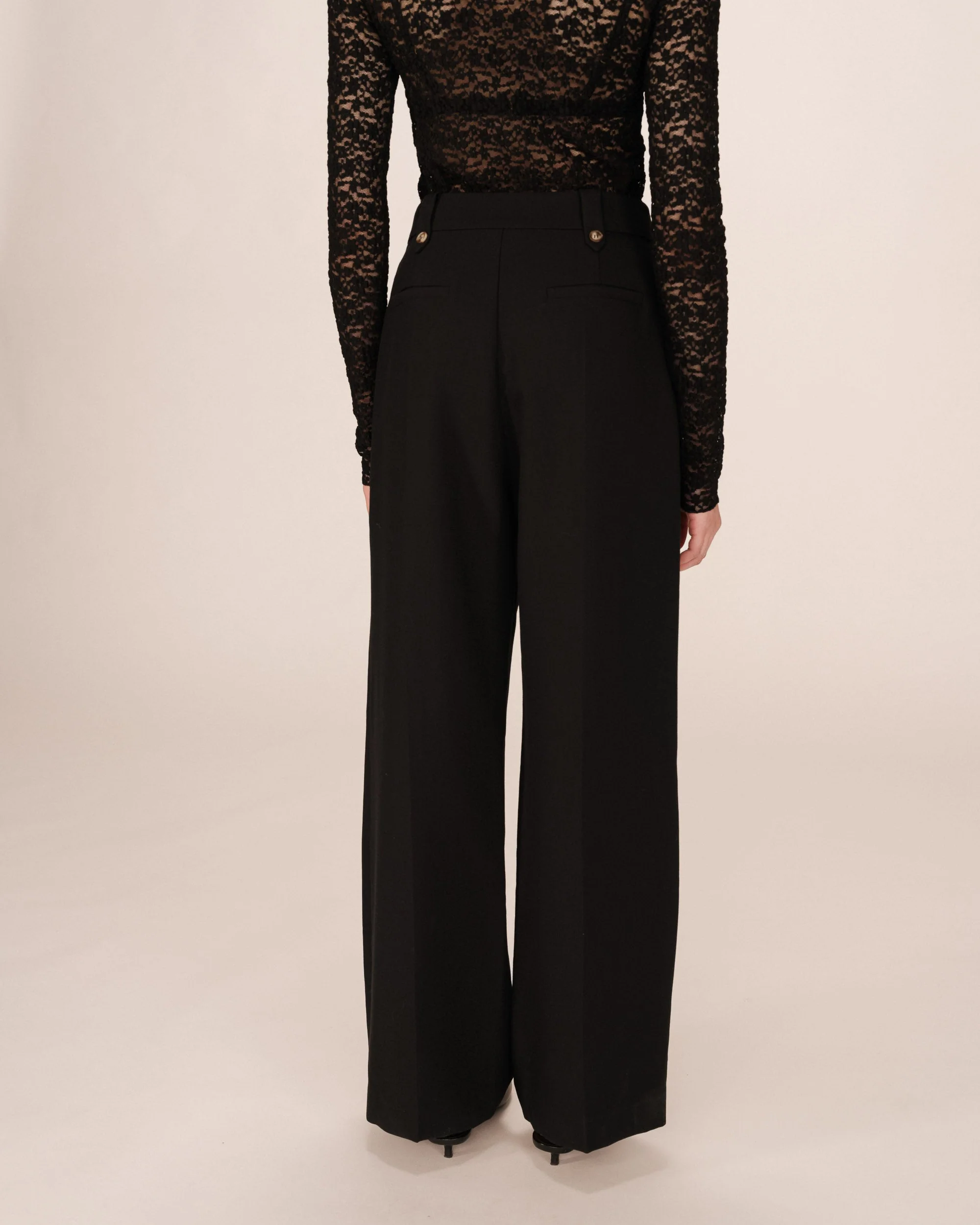 Pantalon Tailleur Noir Septime - Image 5