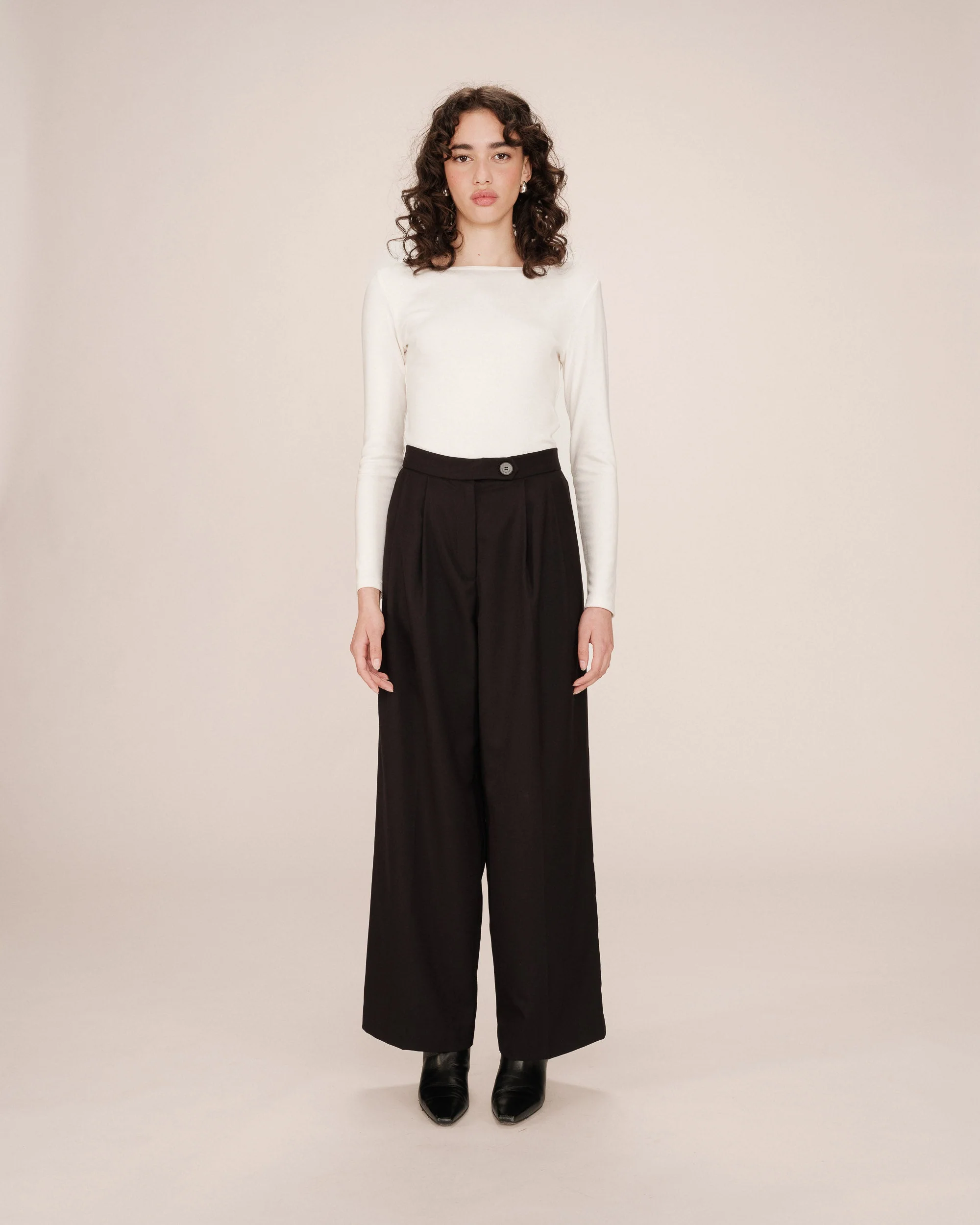 Pantalon Tailleur Noir Strokes - Image 4